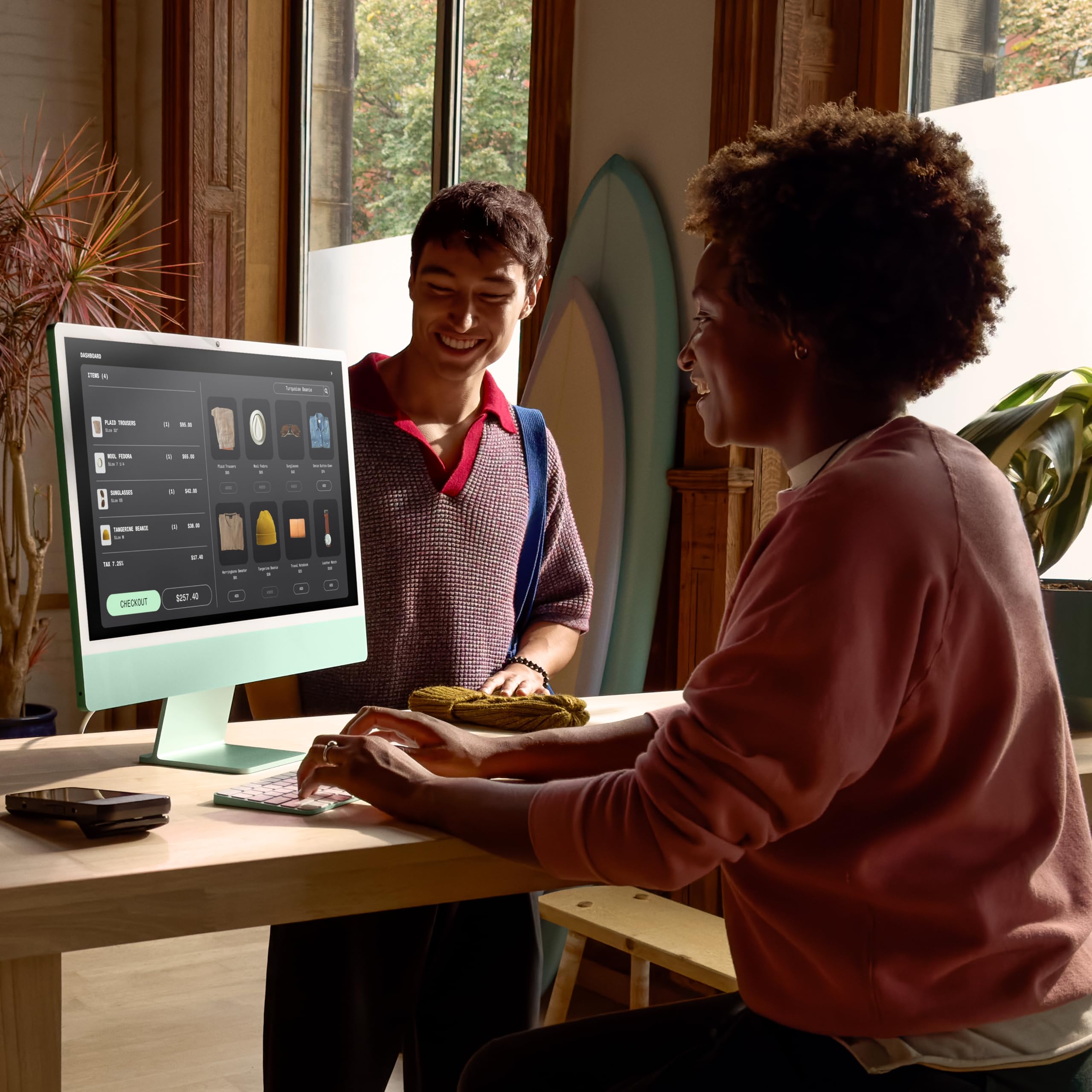 Apple 2024 iMac 24-inch All-in-One Desktop Computer with M4 Chip (8-core CPU, 8-core GPU) - 16GB Unified Memory, 256GB SSD, Retina 4.5K Display - Silver | Perfect for Home Office, Graphic Design & Creative Professionals