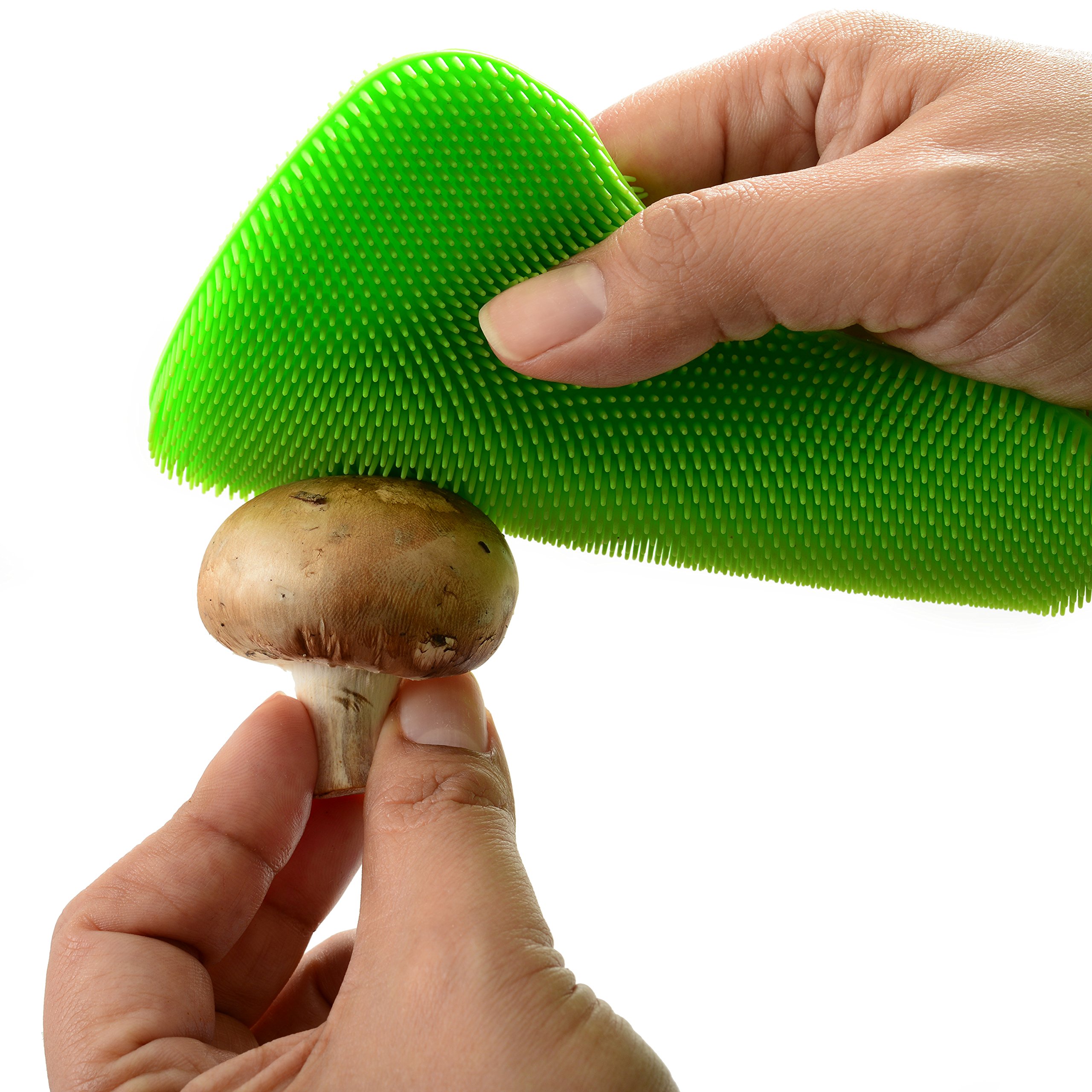 Norpro Silicone Bowtie Dish Brush - Gentle Cleaning for Delicate Dishes