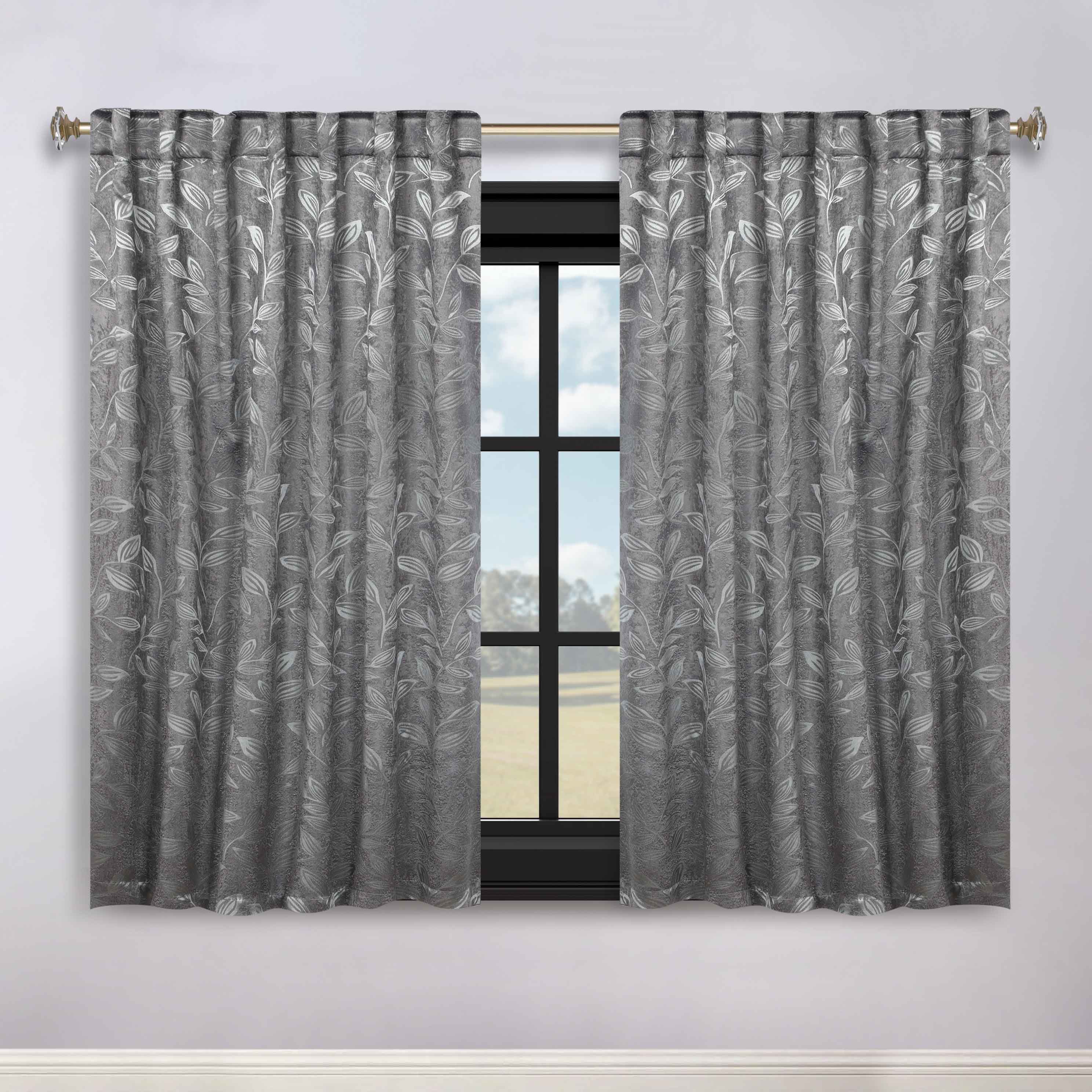 Premium Blackout Curtains for Bedroom - Super Soft Thermal Insulated Room Darkening Drapes with Back Tab Design (Set of 2 Panels) - Perfect for Nursery, Home Theater & Shift Workers