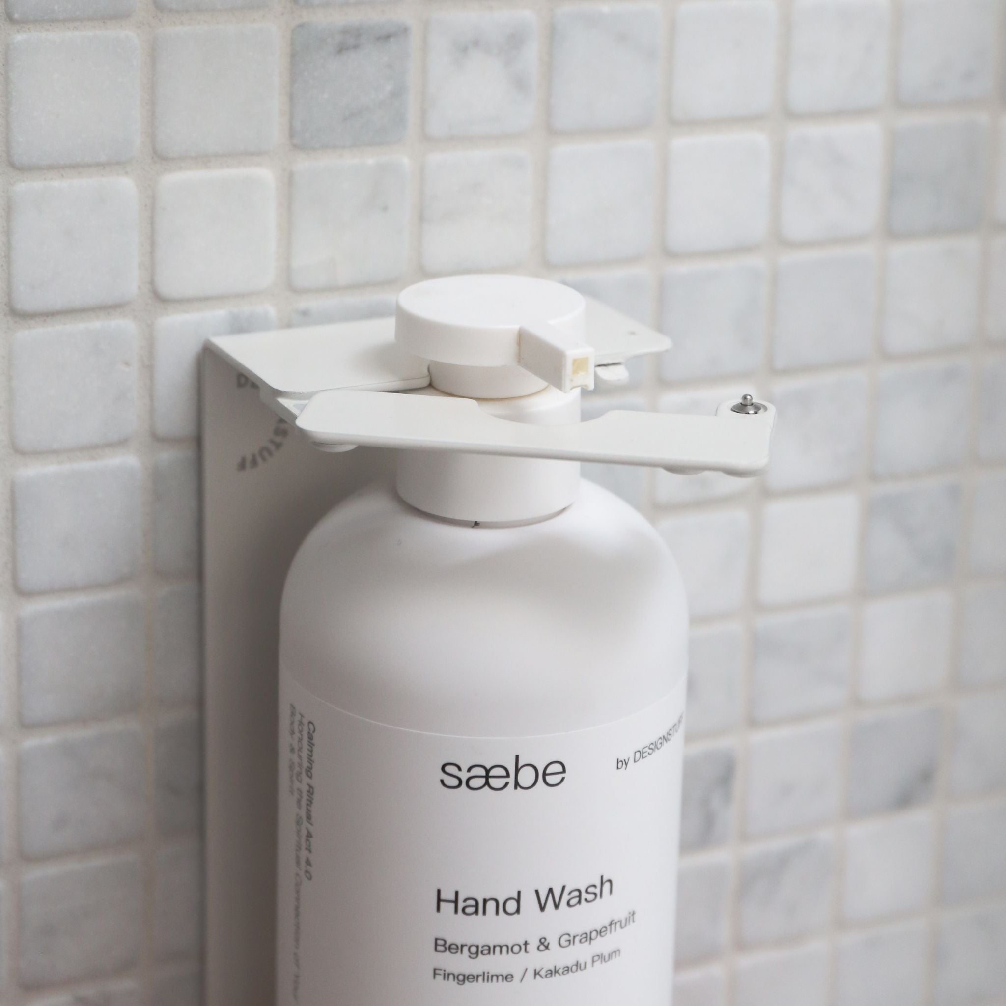 Lockable Soap Dispenser Holder - 500ml White Bathroom Organizer for Home, Kitchen & Office | Secure Liquid Soap Dispenser with Key | Wall Mount or Countertop Use