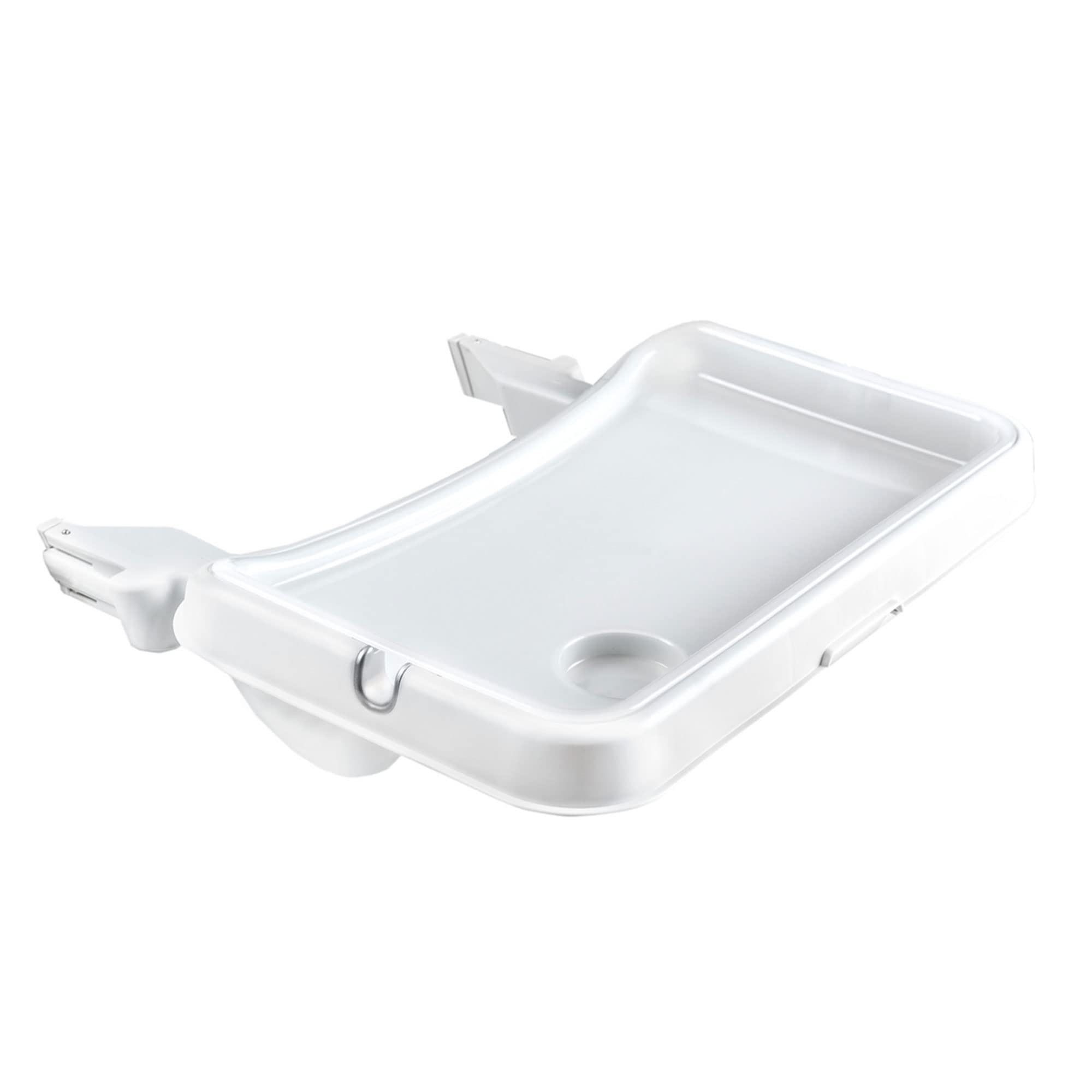 Hauck Alpha+ Wooden High Chair for Babies & Toddlers - Adjustable Tray, Anti-Tilt Design & Convertible Growth Chair with Removable Food Table (White) - Perfect for Dining, Weaning & Family Mealtime