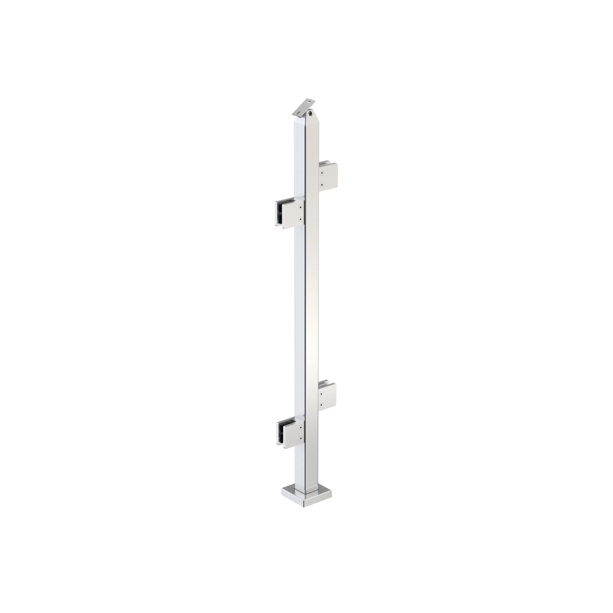 316 Stainless Steel Heavy Duty Glass Railing Post - 36