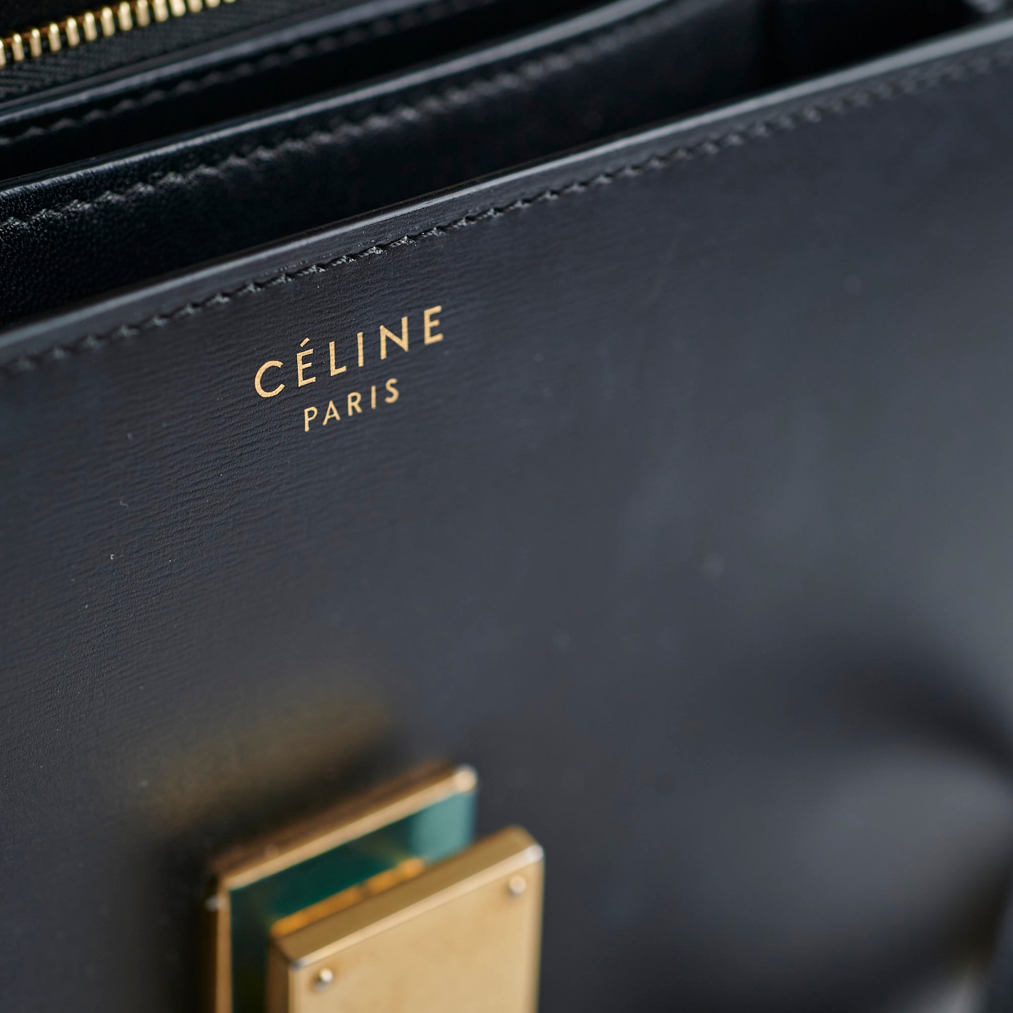 Celine Medium Box Bag in Black | Classic Luxury Handbag for Women | Perfect for Work, Travel & Evening Events