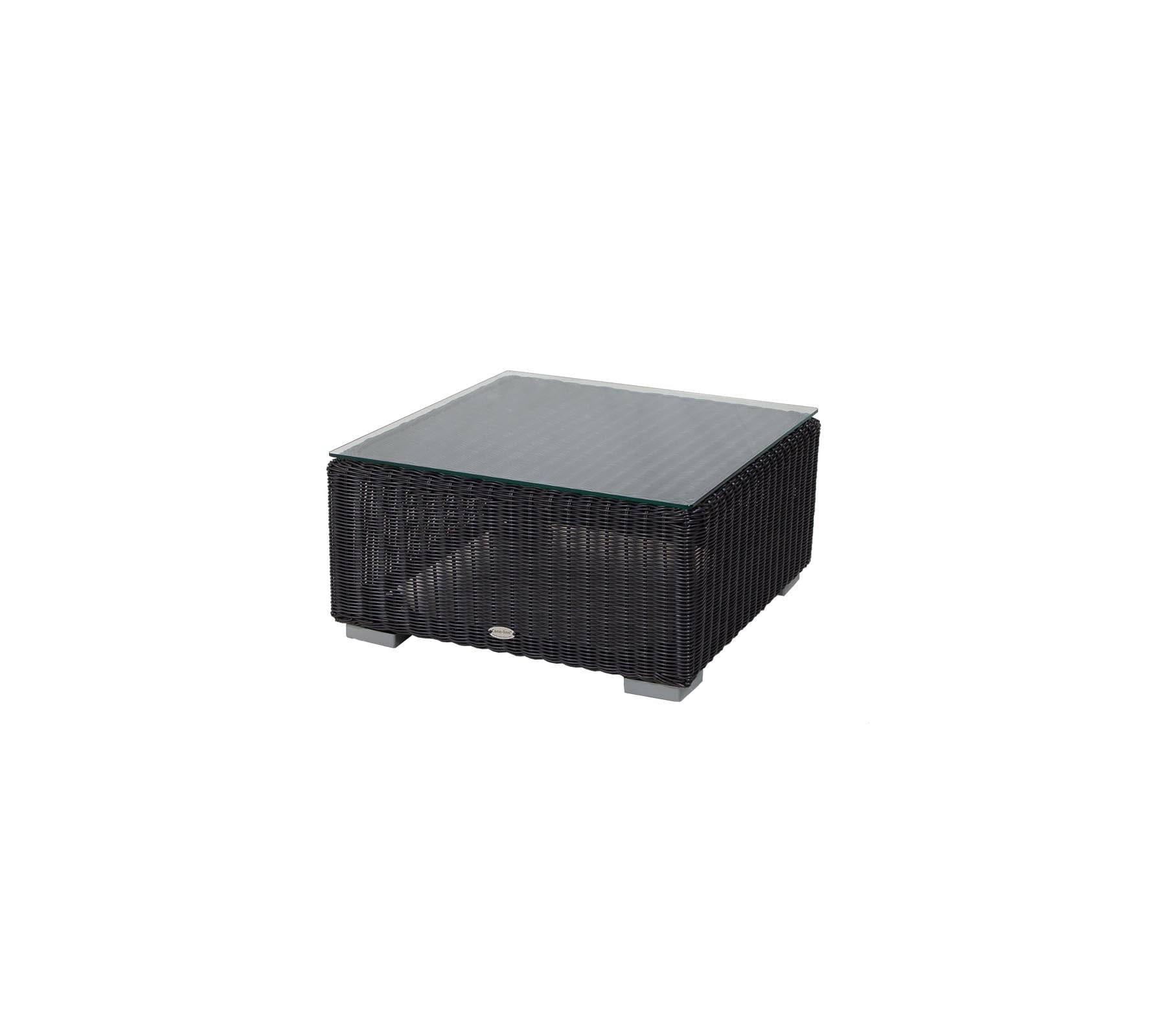 Chester Woven Outdoor Footstool Coffee Table - Stylish & Durable for Patio, Garden, and Poolside Relaxation