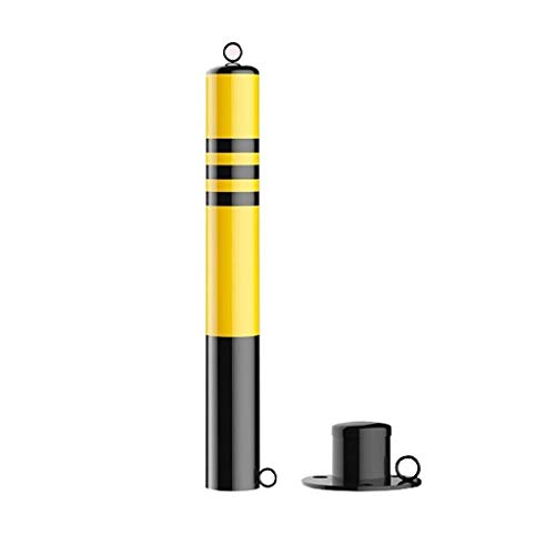 Removable Parking Barrier Lock - 50 x 7.6cm Manual Bollard for Road & Driveway Security | Durable Car Block Interceptor for Parking Lots, Garages & Private Properties