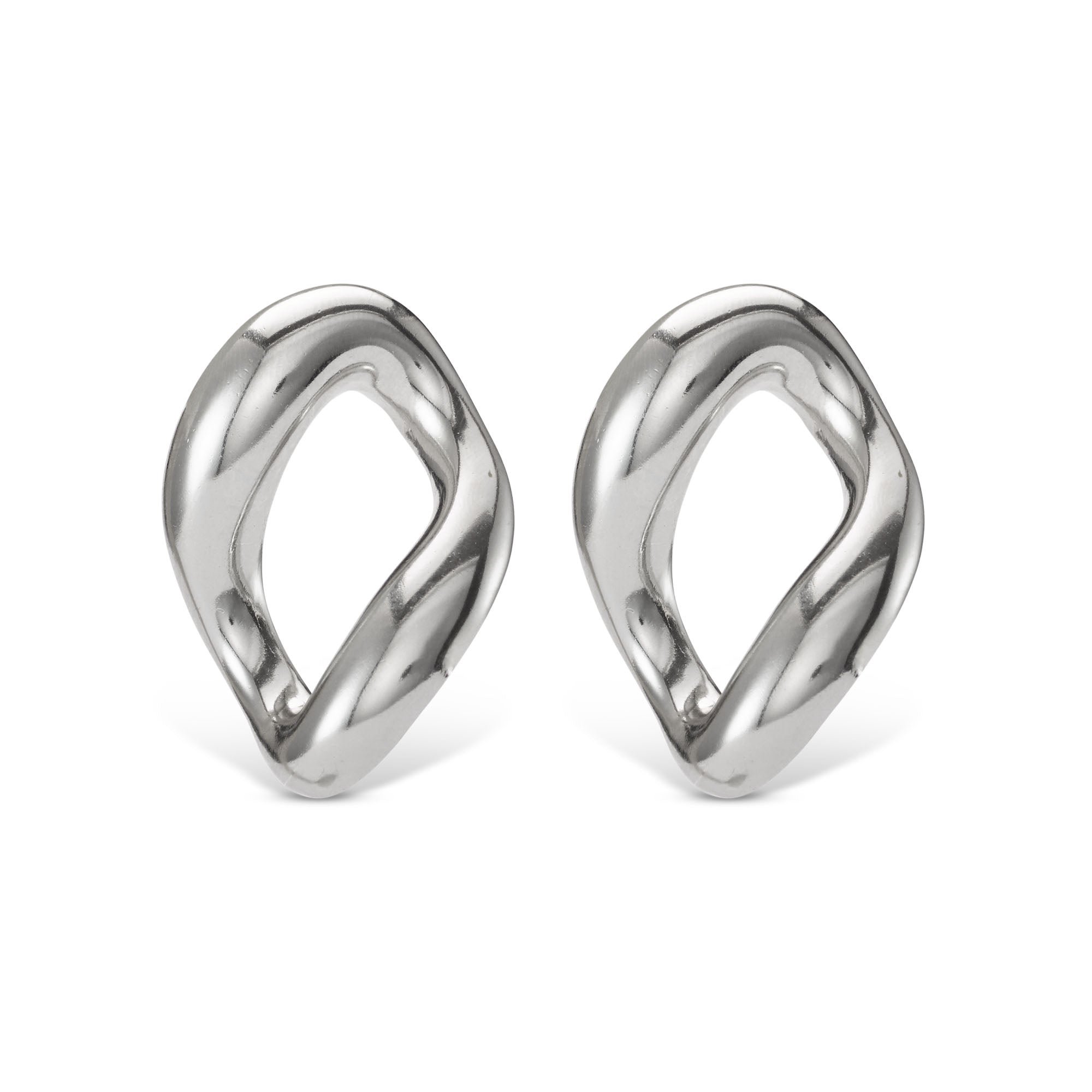 Stylish Glossy Chain Link Earrings for Women - Trendy Gold & Silver Hoop Earrings for Everyday Wear, Parties & Special Occasions