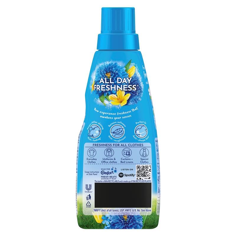 Morning Fresh Fabric Conditioner & Softener - 430ml for Ultra Softness, Shine & Long-Lasting Freshness | Ideal for Laundry, Bedding & Towels | Gentle on All Fabrics
