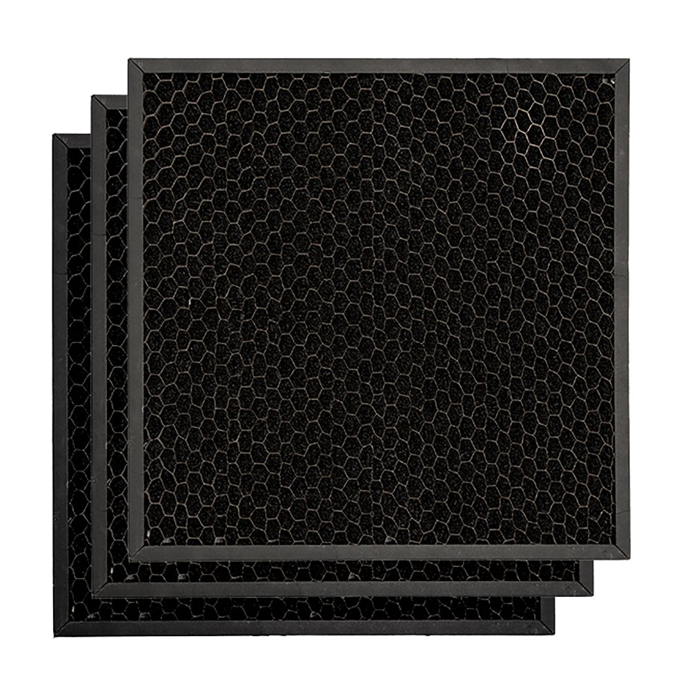 B-Air Air Scrubber Active Carbon Filters 3 Pack - Replacement Filters for Air Purifiers - Eliminates Odors, Smoke & Allergens - Perfect for Home, Office & Baby Rooms