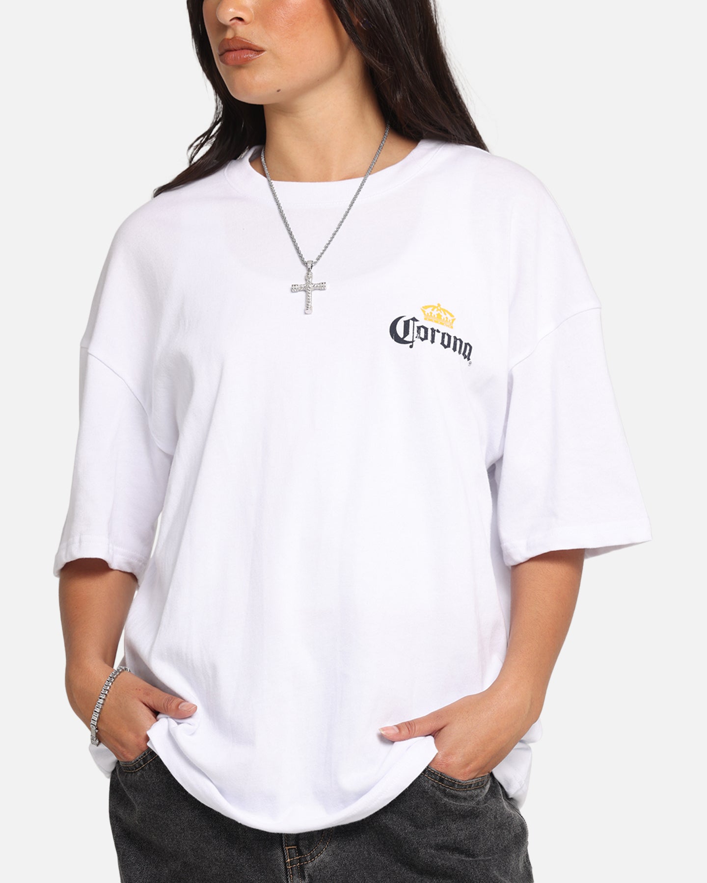 73 Studio Corona T-Shirt - Premium White Cotton Tee for Men & Women - Casual Wear, Street Style, and Everyday Comfort