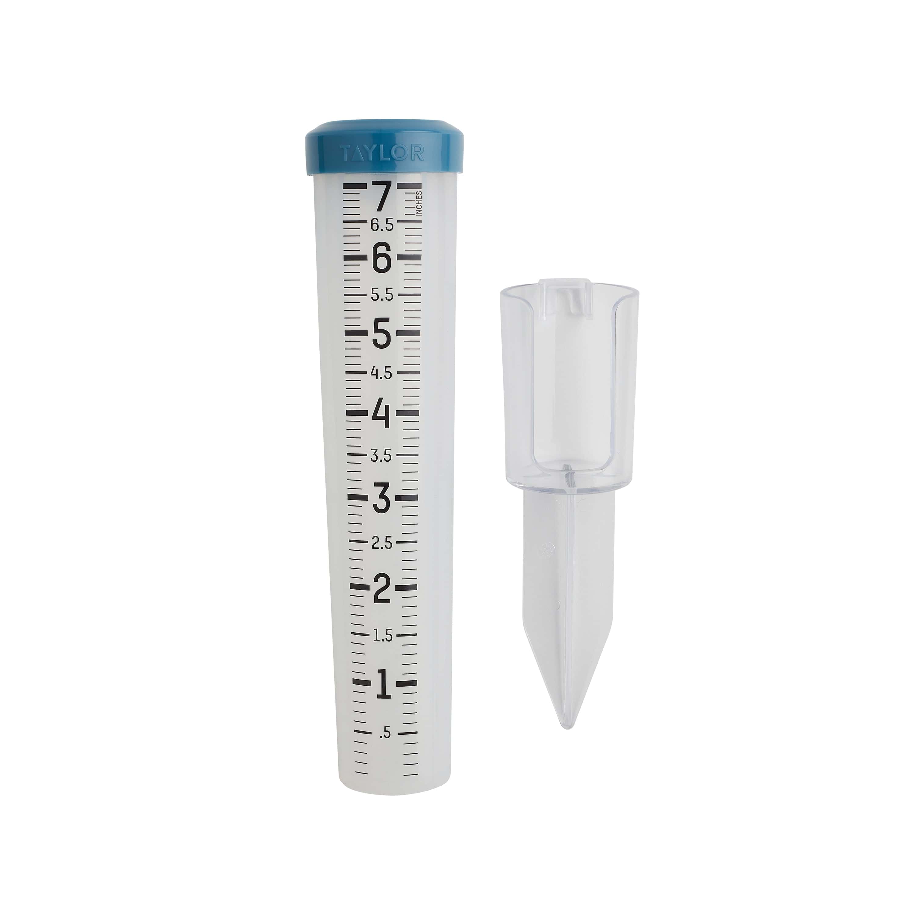 Accurate 7-Inch Silicone Rain Gauge for Outdoor Weather Measurement - Perfect for Garden, Lawn, and Backyard Use