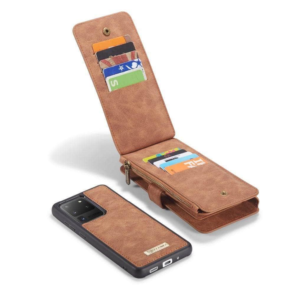 Magnetic Detachable PU Leather Case for Samsung Galaxy S21 - Slim Protective Cover with Strong Magnets for Easy Attachment | Perfect for Work, Travel & Everyday Use
