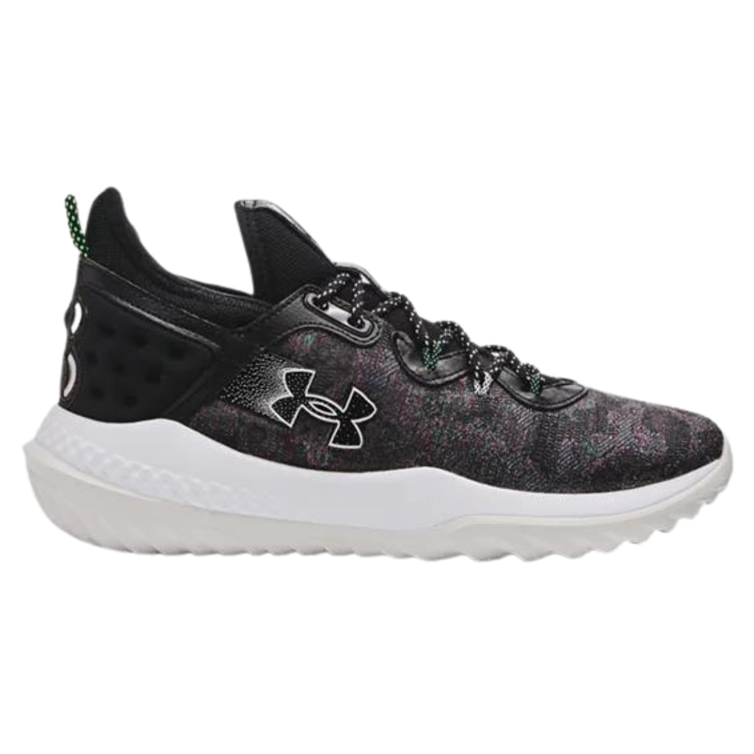 UnderArmour Harper 8 Turf Shoes for Men - Black (3026593-001) | Comfortable Athletic Cleats for Baseball, Soccer & Training on Artificial Turf