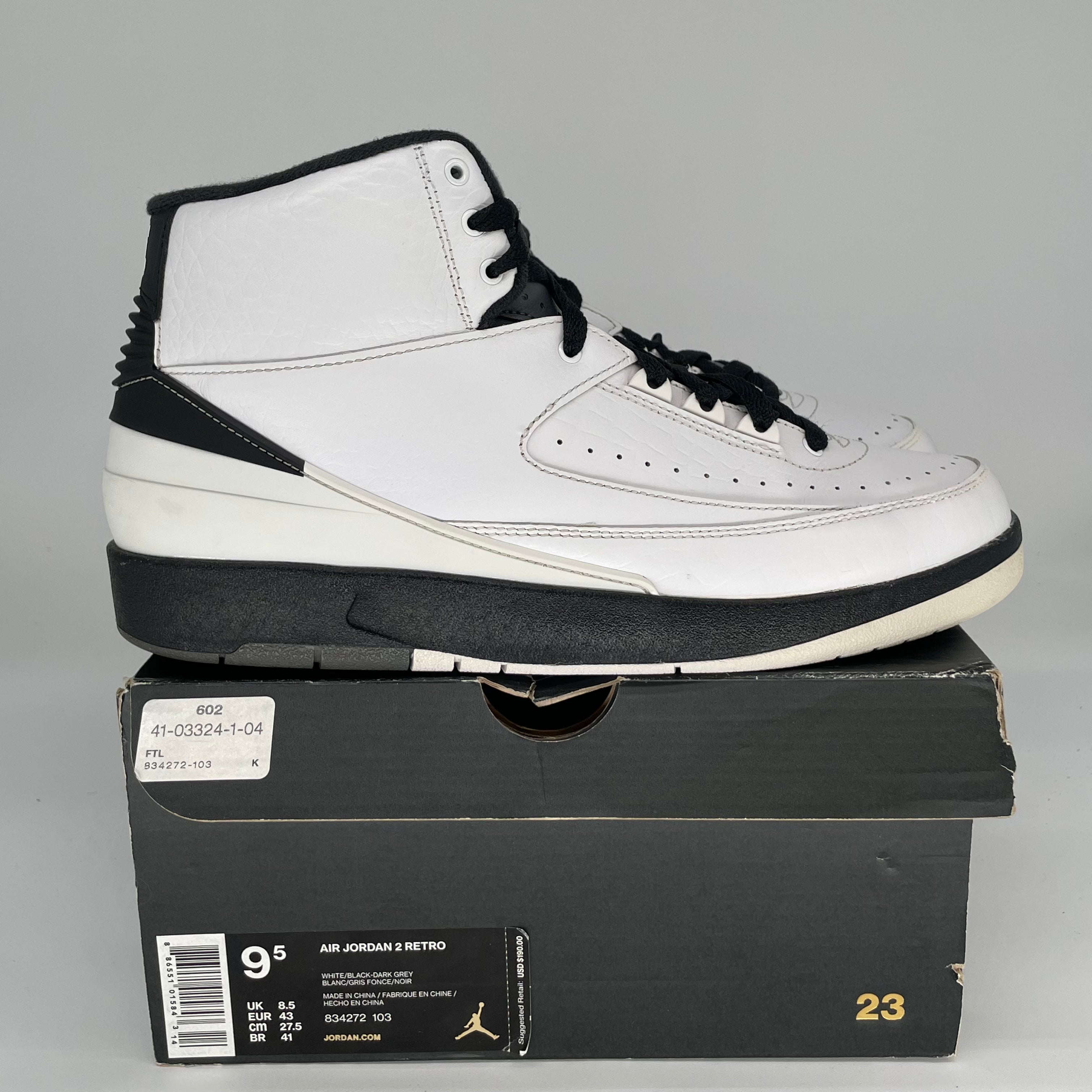 AIR JORDAN 2 WING IT Size 9.5 Men's Basketball Shoes 834272-103 White - Perfect for Streetwear & Casual Outfits