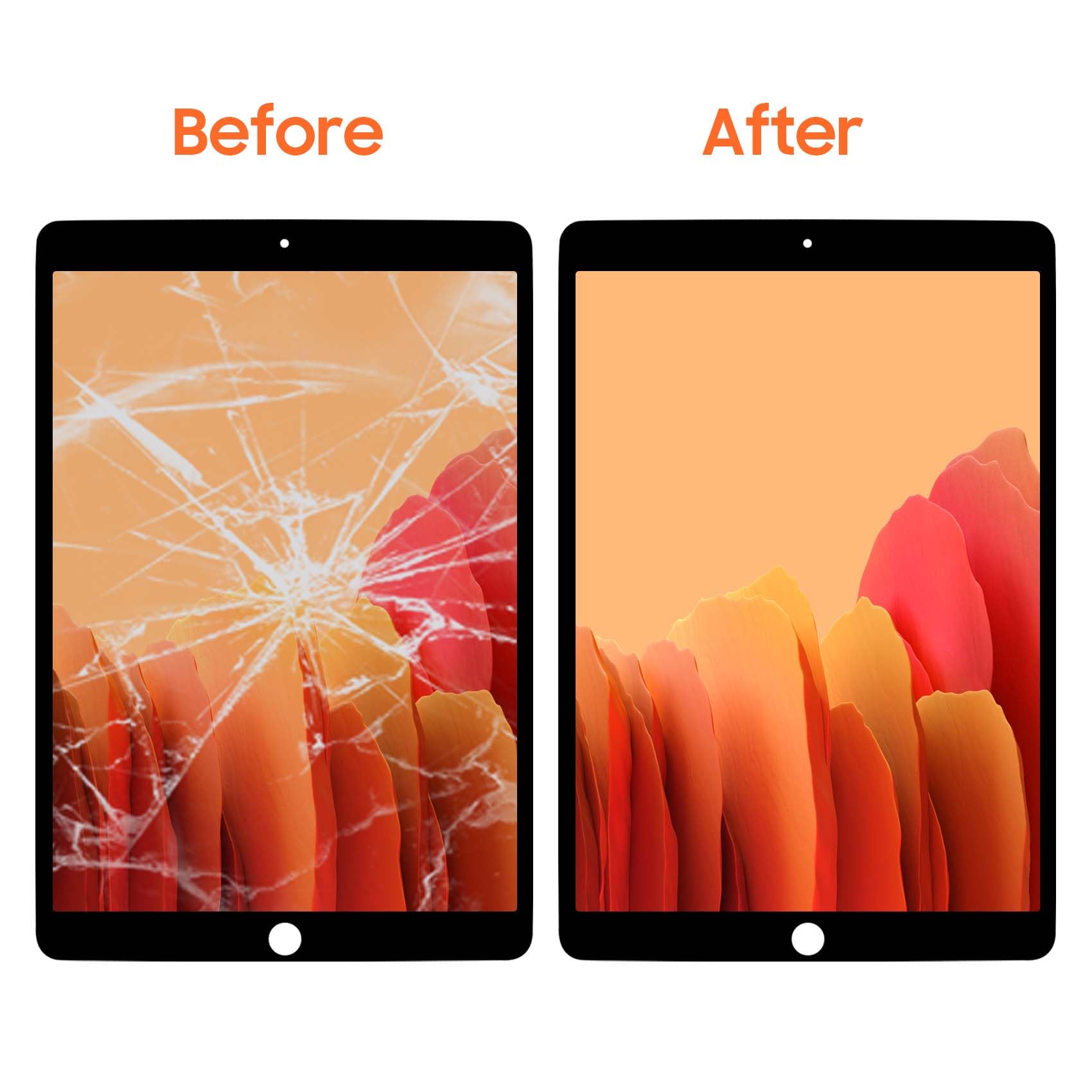 Original iPad Pro 10.5 (2017) LCD Screen Replacement for Models A1701 & A1709 - Full Assembly with Digitizer Touch Screen - Black Repair Part for DIY Fix at Home or Office