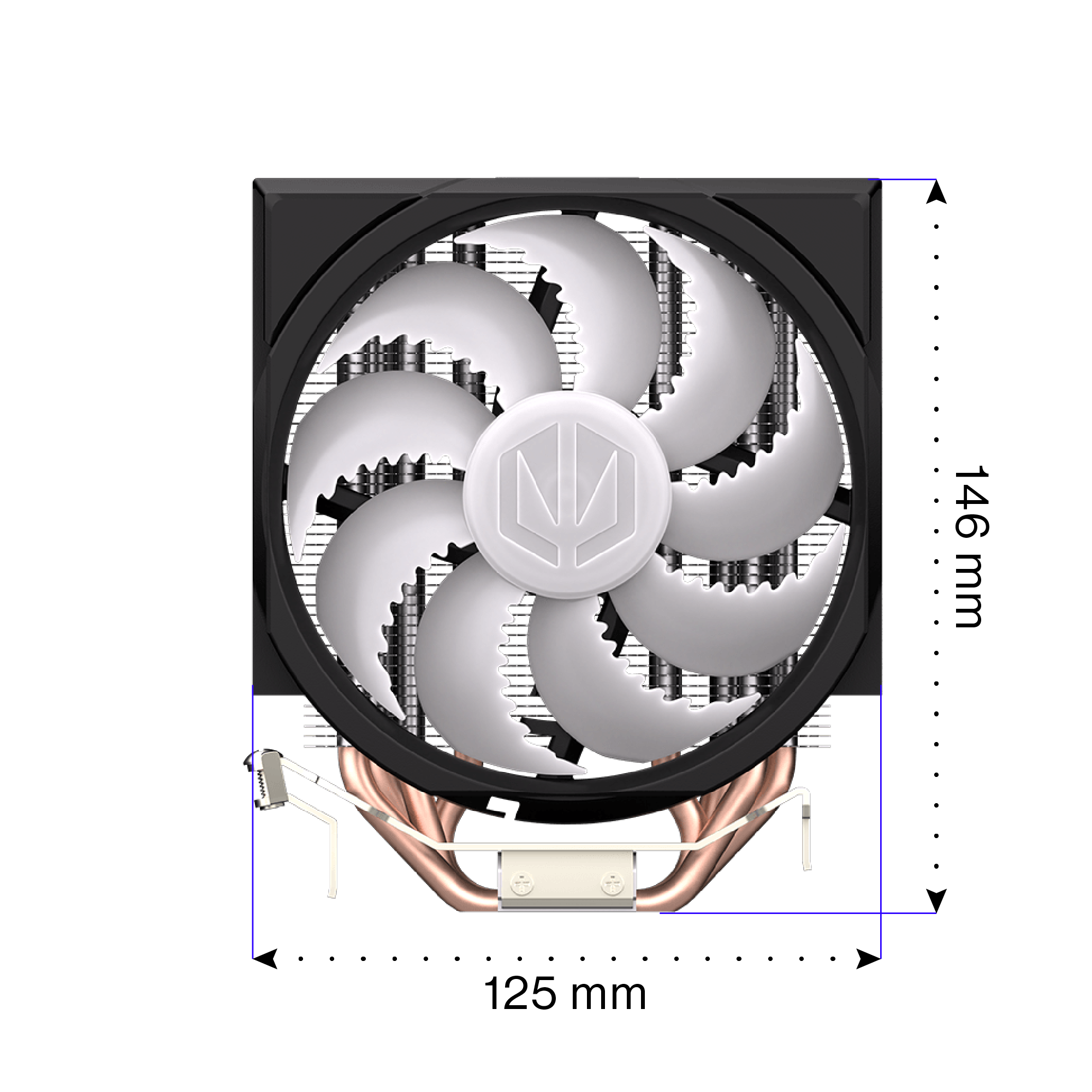 Endorfy Spartan 5 MAX ARGB CPU Air Cooler - High Performance PC Cooling for Gaming & Overclocking | Quiet 120mm Fan | Easy Installation | Perfect for Gaming PCs & Workstations (EY3A004)