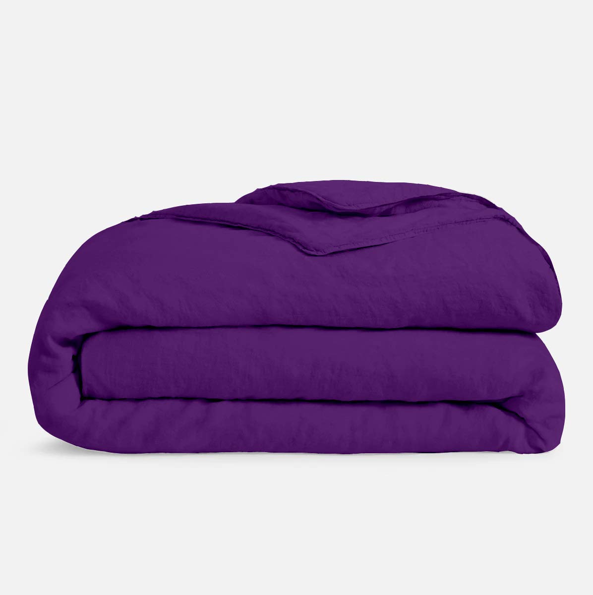Luxury 100% Egyptian Cotton Oversized King Duvet Cover Set - 800 Thread Count, 3 Piece (120x98 Inches) with Zipper Closure & Corner Ties - Soft Purple Solid Bedding for Master Bedroom & Guest Room