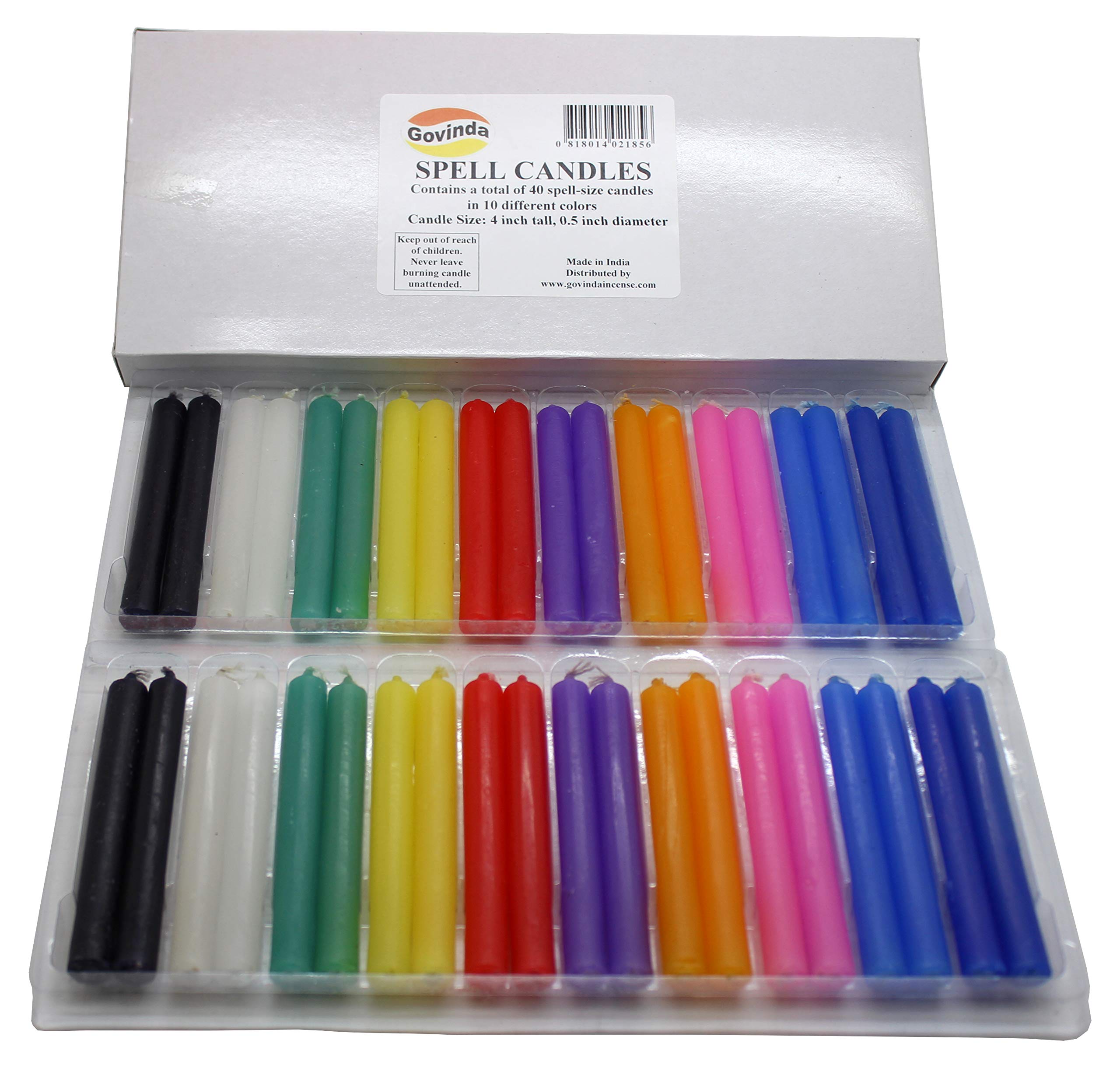 Govinda - 40 Pack Spell Candles for Rituals & Meditation - 4