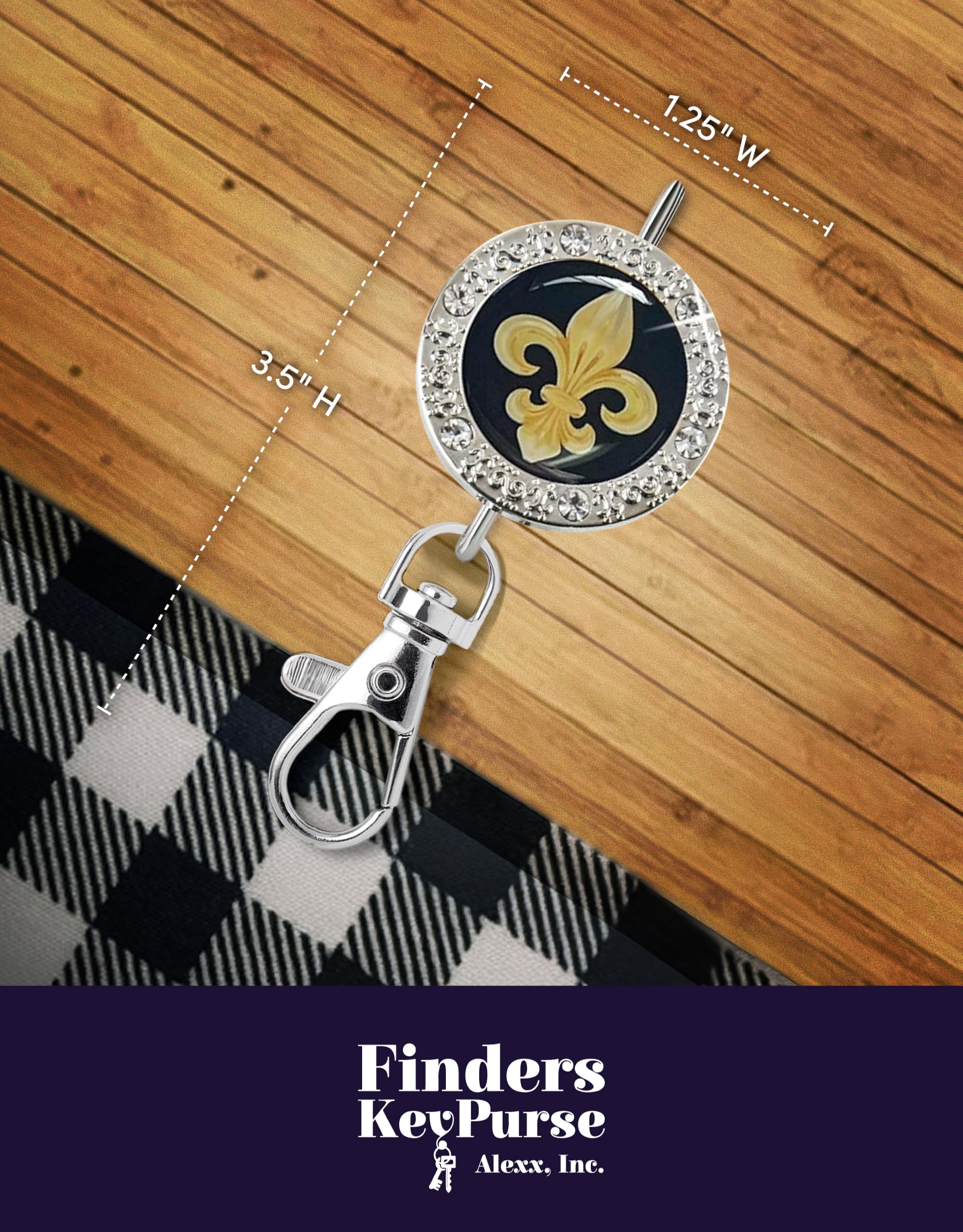 Sparkly Women's Key Finder & Purse Organizer - Bling Keychain Accessory for Mom | Perfect Gift for Mother's Day, Birthday & Travel | Stylish Bag Charm for Keys, Wallets & Handbags