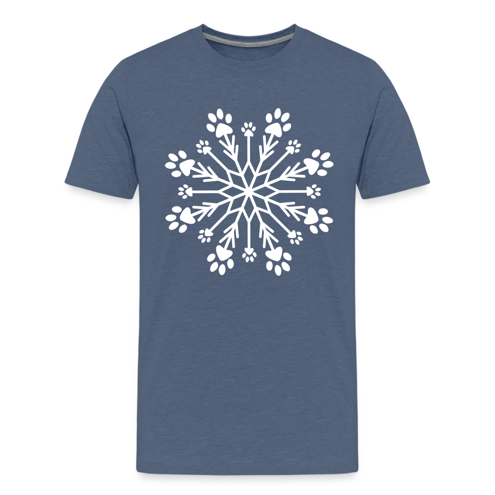 Premium Paw Snowflake Kids' T-Shirt - Soft & Comfortable Cotton Tee for Boys & Girls - Perfect for School, Playdates & Family Outings