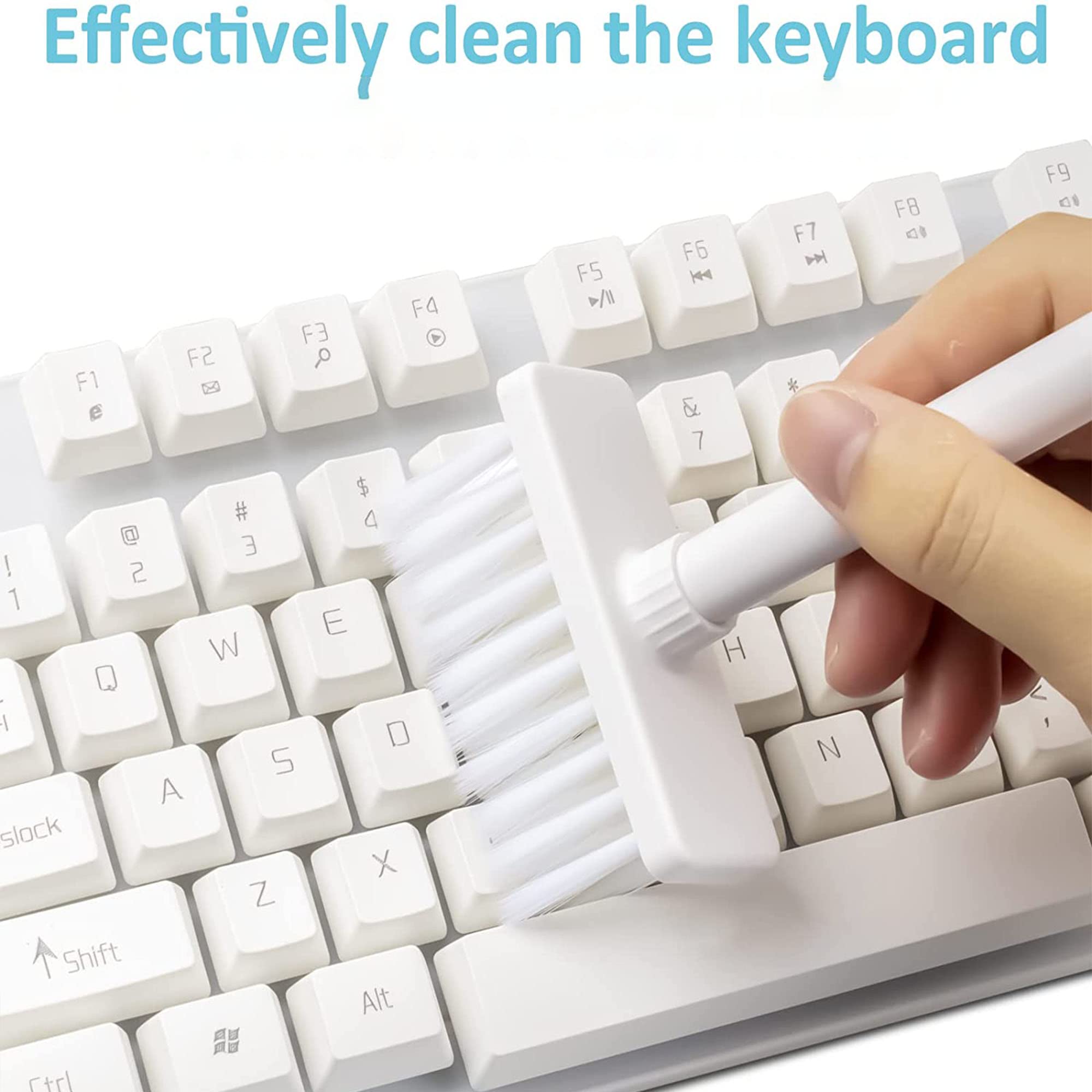 5-in-1 Multi-Function Keyboard Cleaning Kit with Soft Brush - Computer & Laptop Cleaning Tools for Office, Home & Gaming Setup