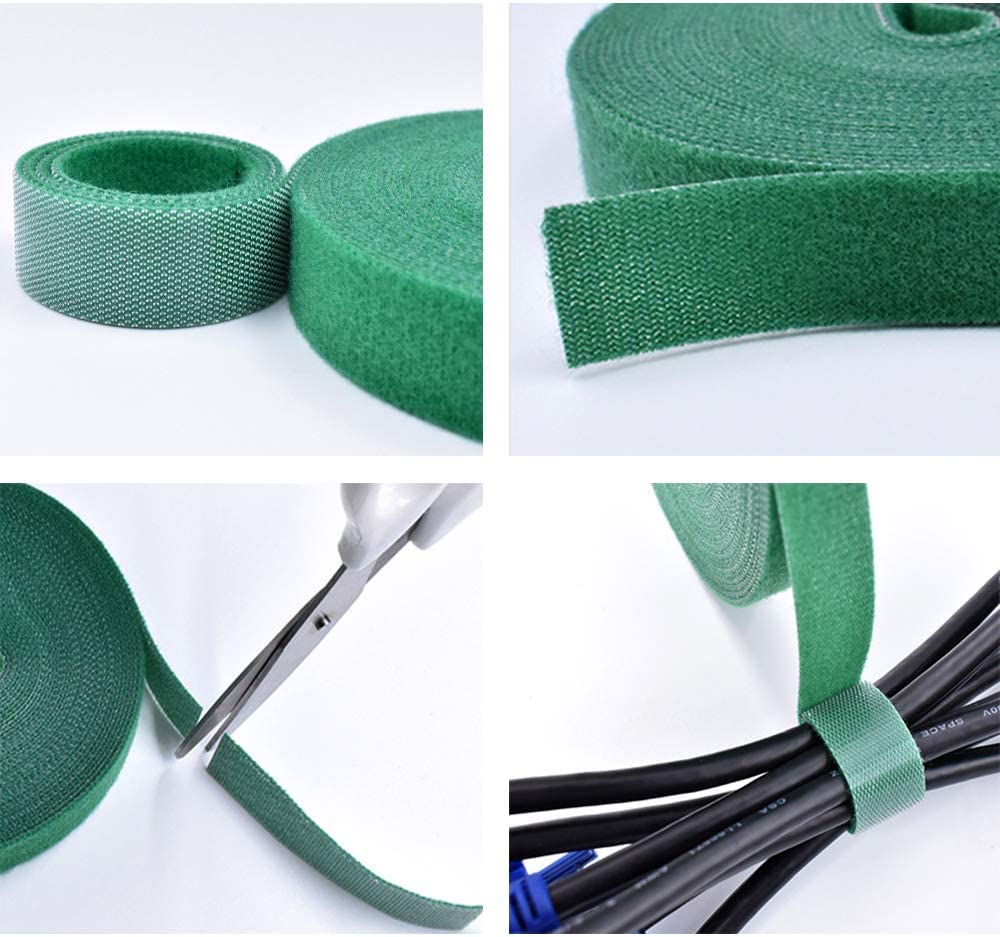 KINGLAKE Garden Plant Tape - 65.6ft Green Plant Support for Climbing Plants | Home & Office Gardening