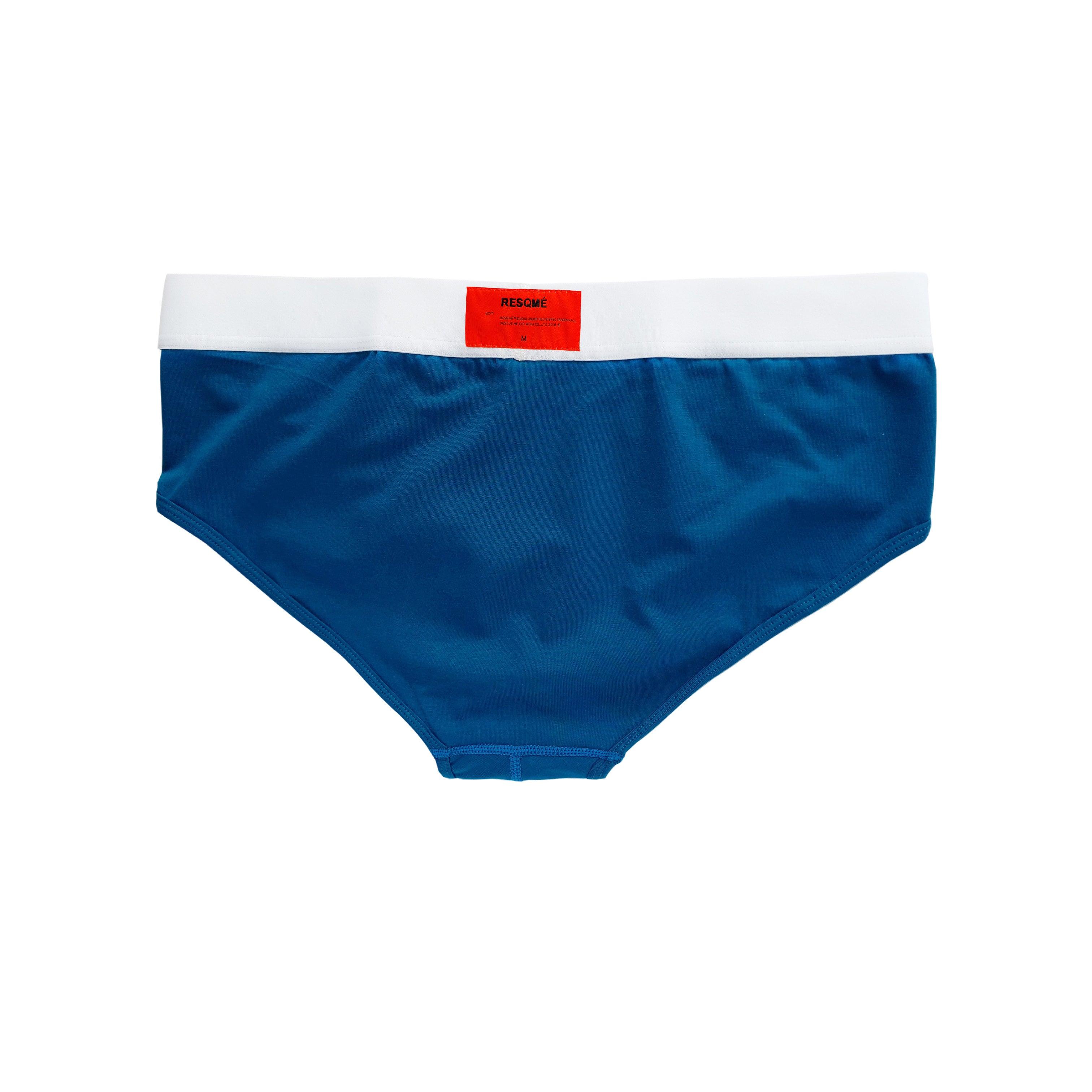 Premium Men's Underwear Briefs - Soft Cotton Comfort Fit in Deep Green Blue - Ideal for Daily Wear, Workout & Lounge