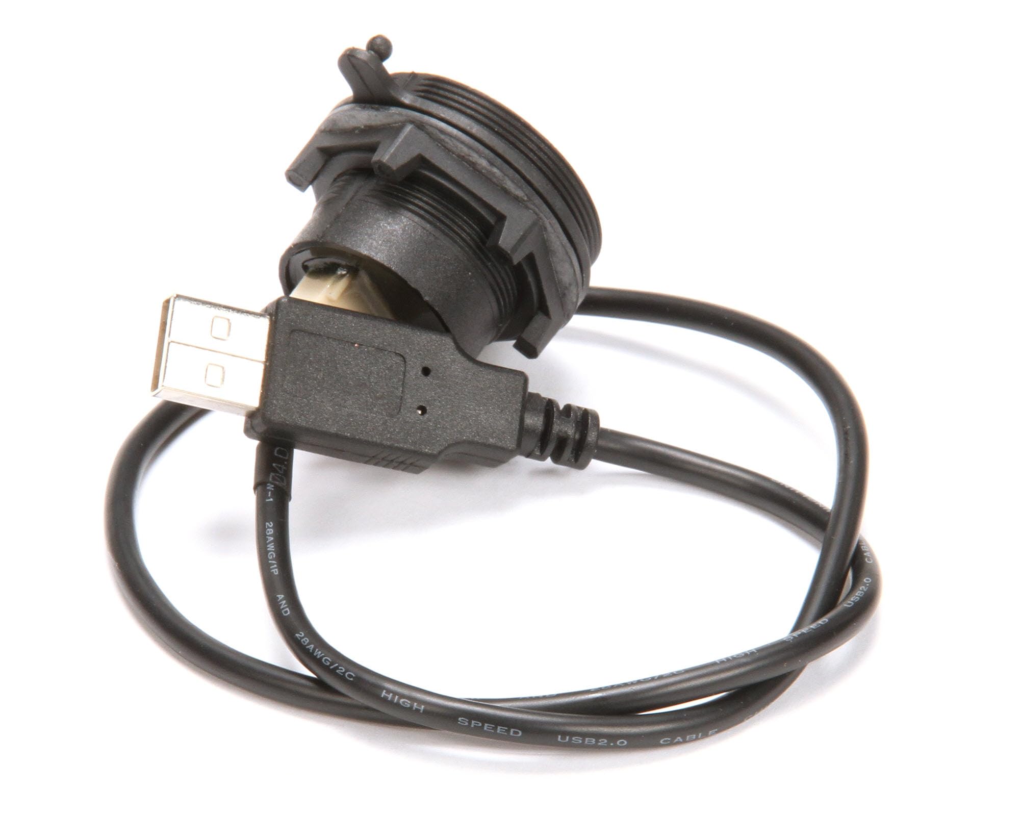 Garland 4532040 USB Cable Assembly with Lock Nut - High-Speed Charging & Data Sync for Computers, Printers & Mobile Devices