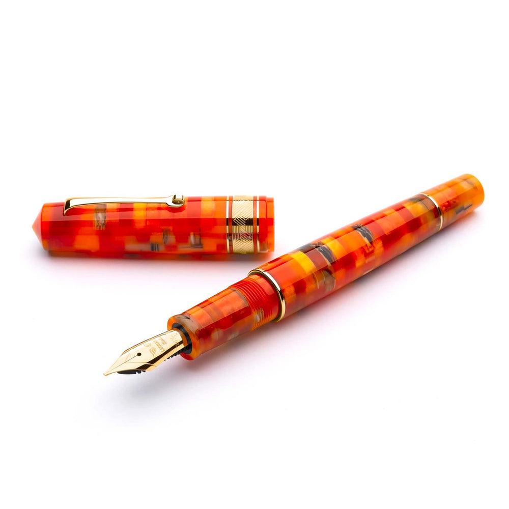 Leonardo Fountain Pen Mosaico with 14K Gold Nib - Premium Writing Instrument for Calligraphy, Journaling & Elegant Note-Taking