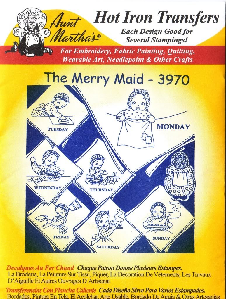 Aunt Martha's Hot Iron Embroidery Transfer Patterns - Vintage Iron-On Designs for DIY Crafts, Quilting & Home Decor | Perfect for Fabric Projects, T-Shirts & Gift Making