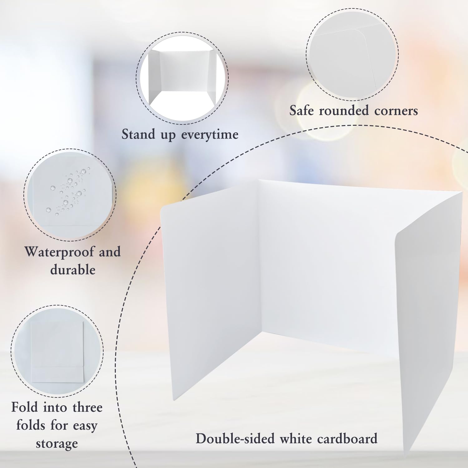 36 Pack Student Desk Privacy Boards - 12.6