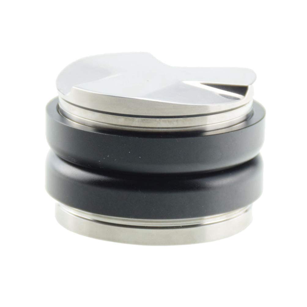 ULTECHNOVO 58MM Intelligent Powder Press - Stainless Steel Coffee Tamper with Thread Bottom & Double Flat Heads - Perfect for Home Baristas & Coffee Shops - Ideal for Espresso Machine Use & Professional Coffee Brewing