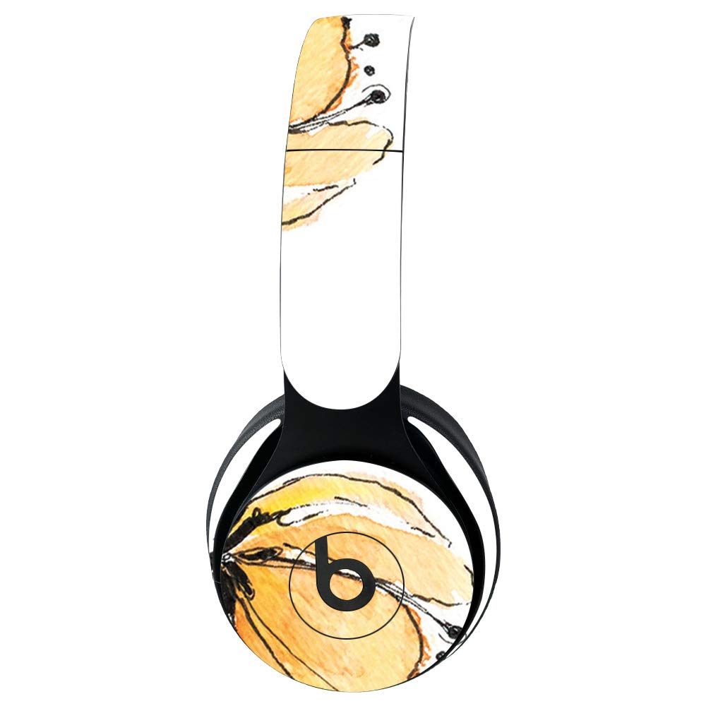 MightySkins Vinyl Skin Cover for Beats Solo Pro Wireless Headphones - Yellow Poppy | Protective & Durable Decal Wrap | Easy to Apply & Remove | Made in USA | Perfect for Gym, Travel & Daily Use