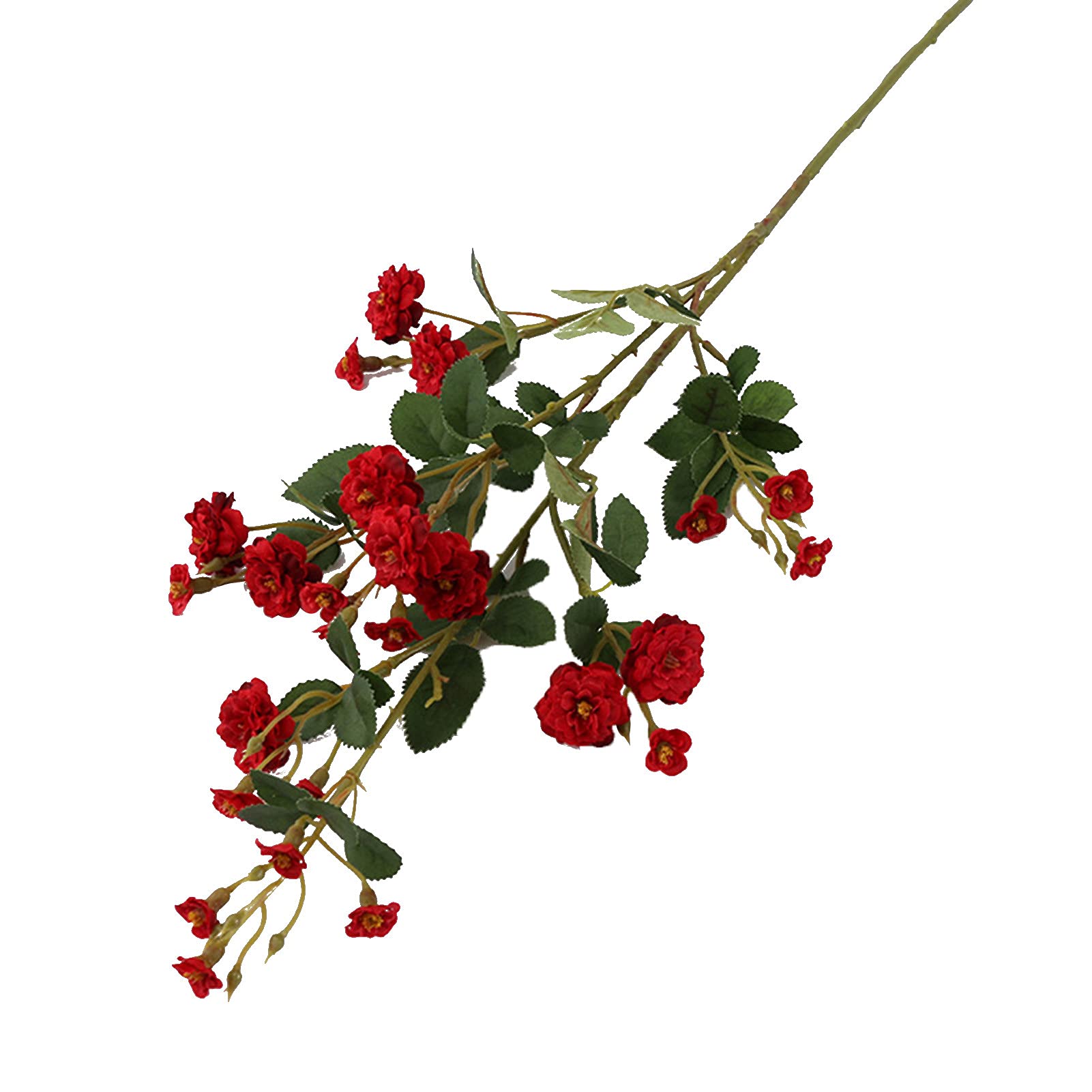 Vibrant IKAXIYO Artificial Silk Rose Flowers - Long Lasting, No Water Needed, Mini Faux Roses for Yard Decor - Perfect for Home, Wedding, and Outdoor Decoration