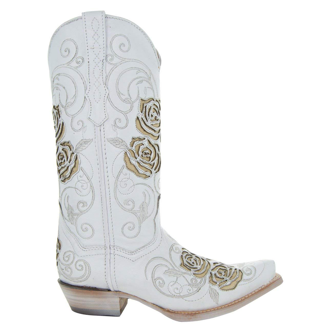 Soto Boots Turquoise Rose Country Cowgirl Boots M50032 - Western Style Women's Cowgirl Boots for Country Dancing, Rodeo & Fashion Outfits