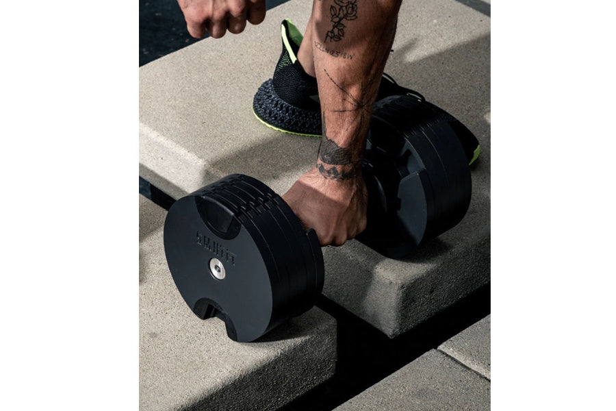 NÜOBELL 80lb Adjustable Dumbbell Set - Classic Weight Lifting Dumbbells for Home Gym, Strength Training & Fitness Workouts - Perfect for Men & Women
