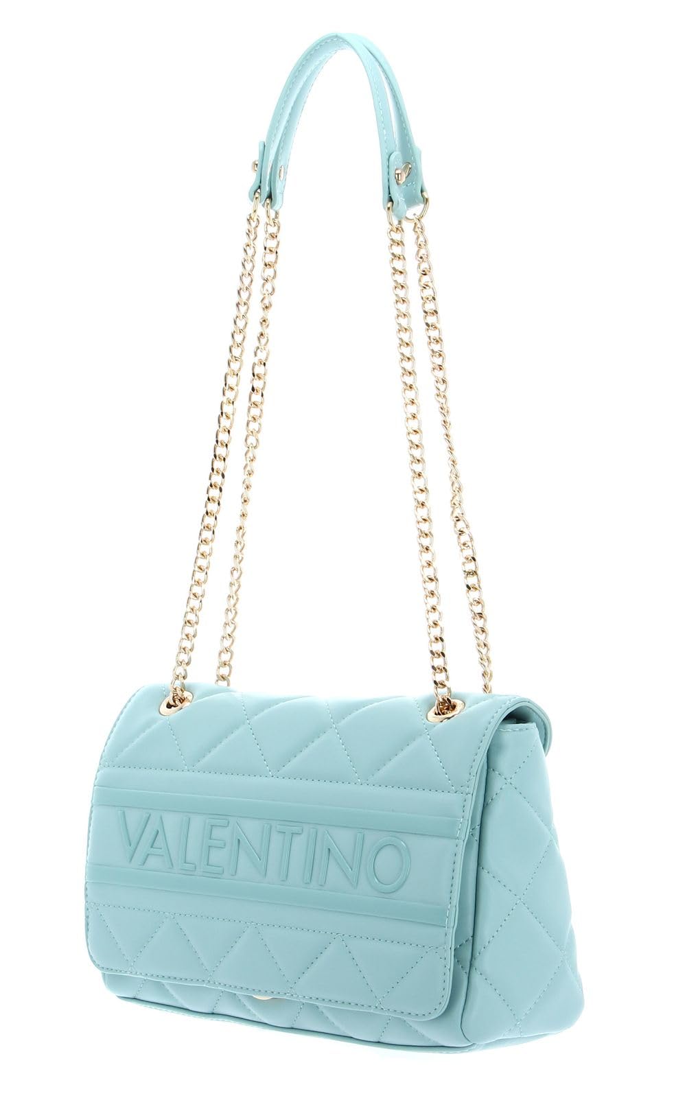 Valentino Women's Ada Satchel Handbag - Powder Pink Leather Shoulder Bag for Women, Fashion Designer Purse for Work, Travel & Everyday Use