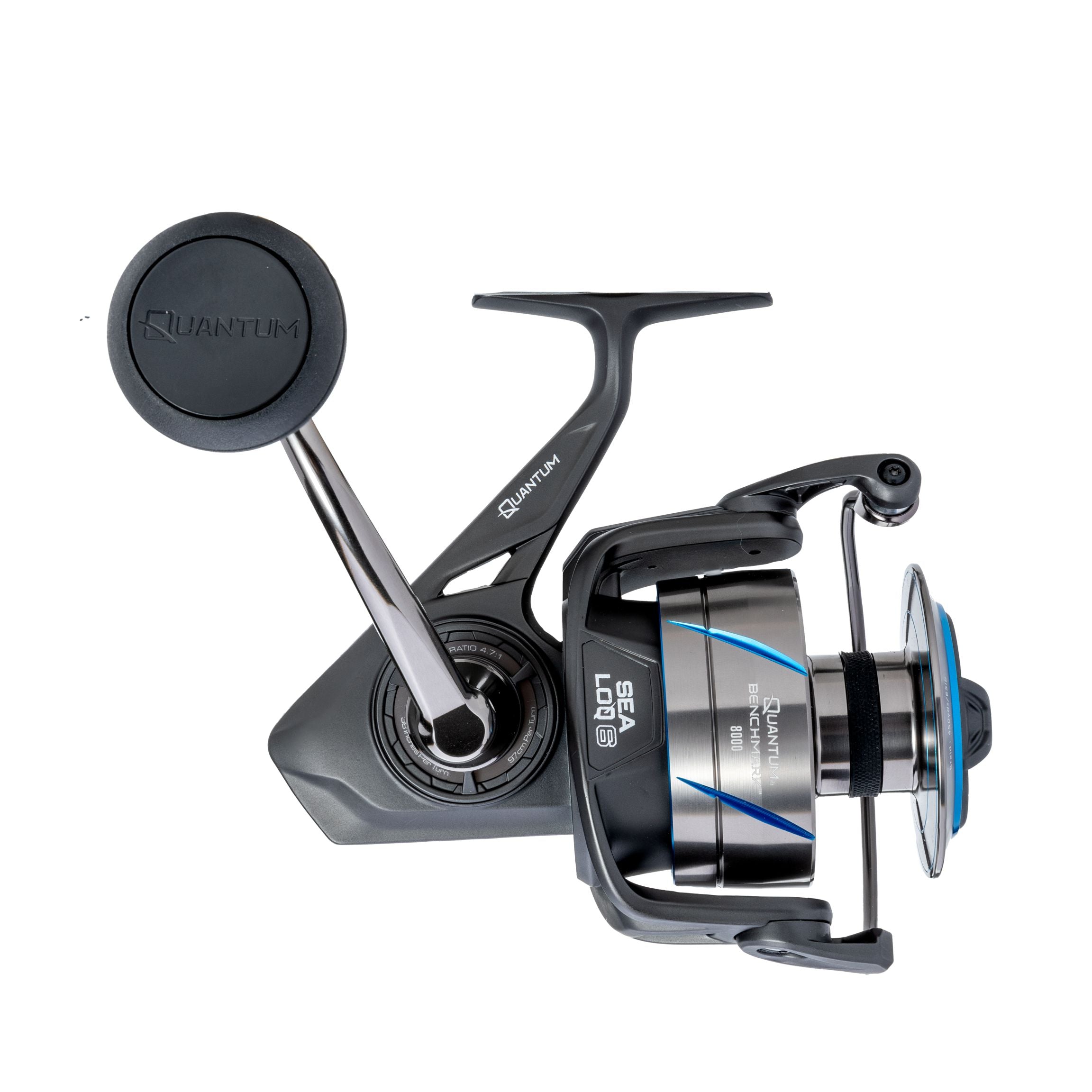 Quantum Benchmark Spinning Reel - High Performance Fishing Reel for Saltwater & Freshwater | Smooth Drag System, Lightweight Design | Perfect for Bass, Trout & Offshore Fishing