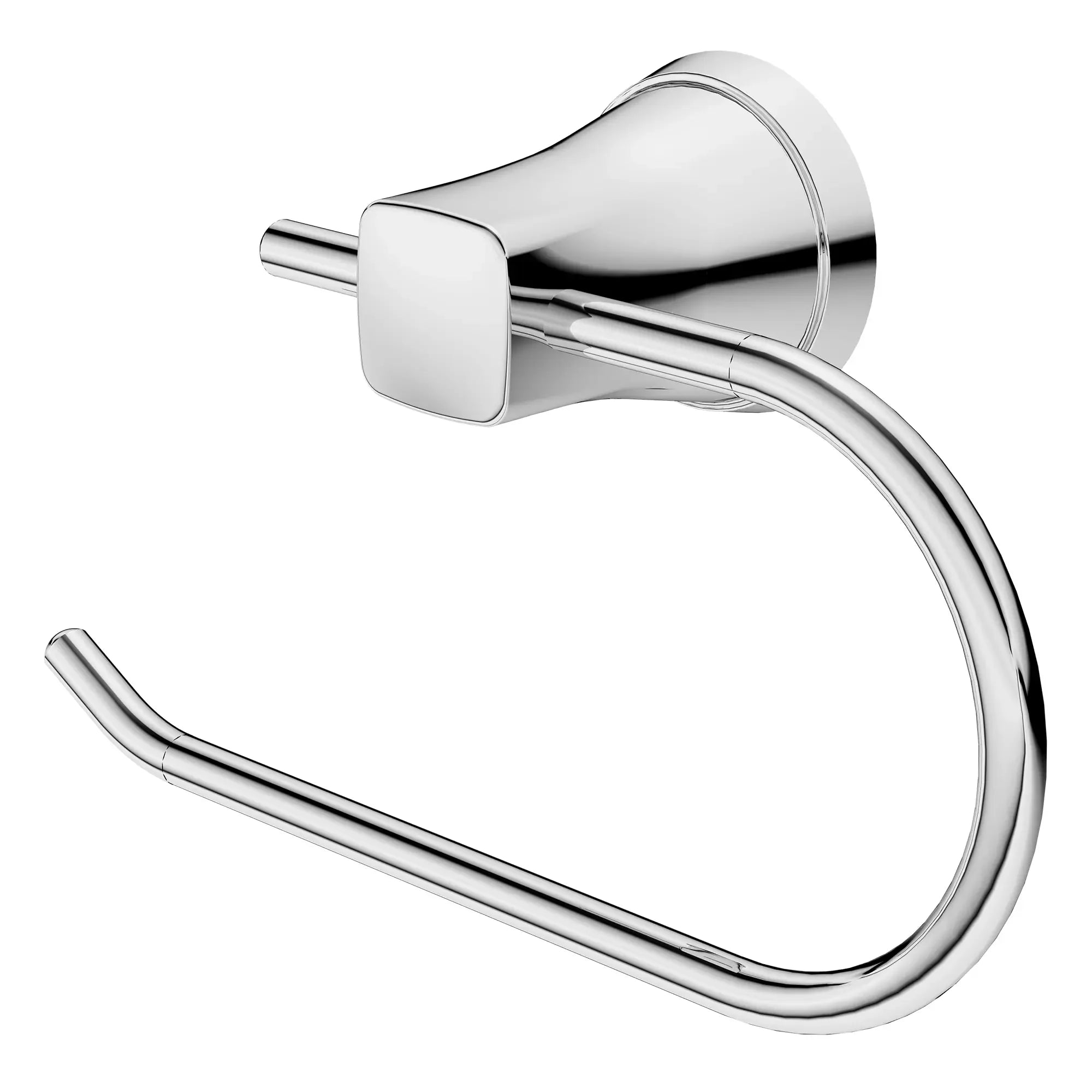 Glenmere Wall Mounted Toilet Paper Holder - Brushed Nickel Bathroom Tissue Roll Dispenser for Home & Commercial Use - Perfect for Bathrooms, Restrooms, and Powder Rooms