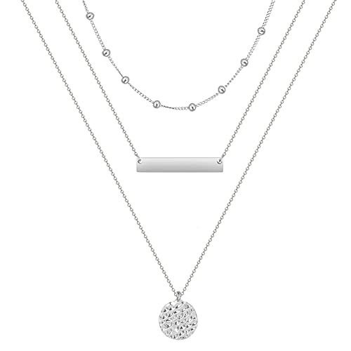 B:Silver Bar Necklace