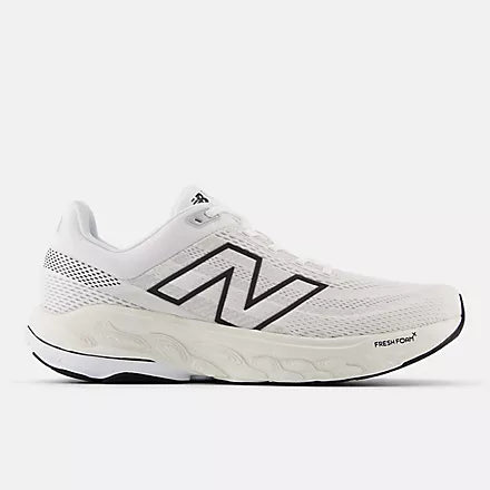 New Balance Men's Fresh Foam X 860v14 Running Shoes - White/Black/Sea Salt - Stability & Cushion for Road Running, Jogging & Daily Wear
