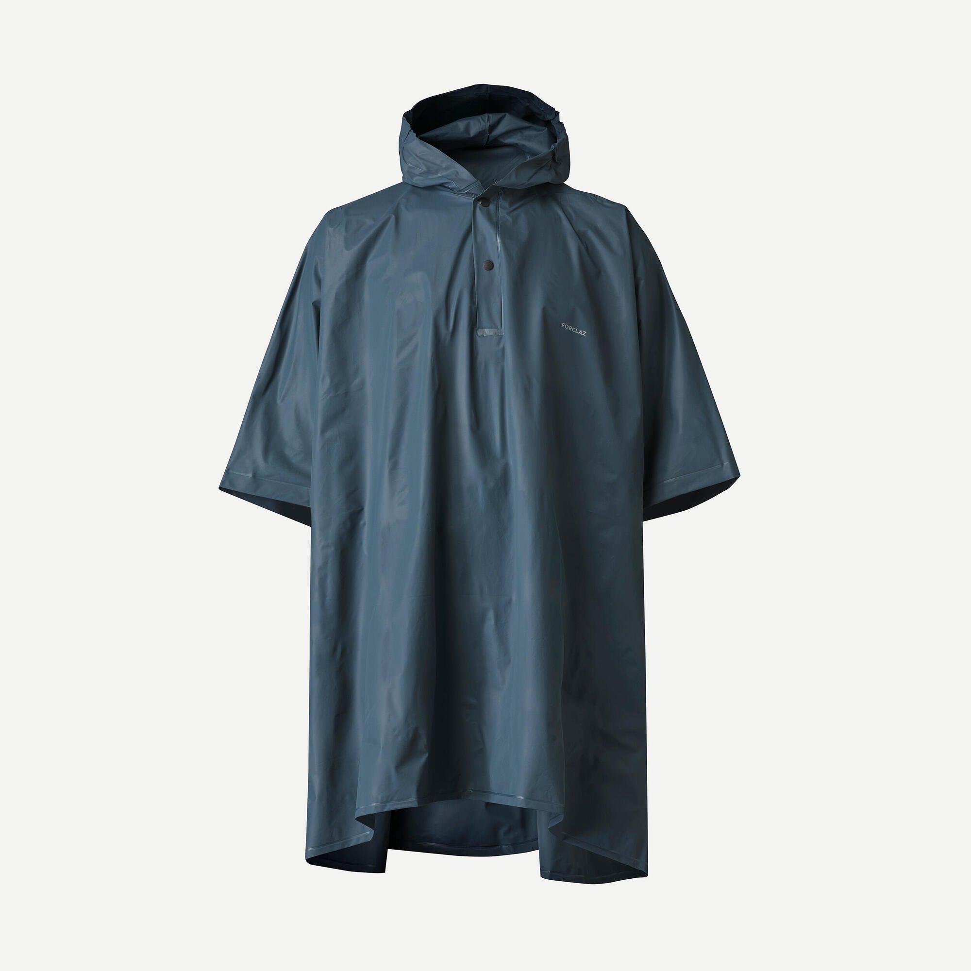 Forclaz MT50 Waterproof Rain Poncho - Lightweight 10L Packable Raincoat for Hiking, Camping & Outdoor Adventures