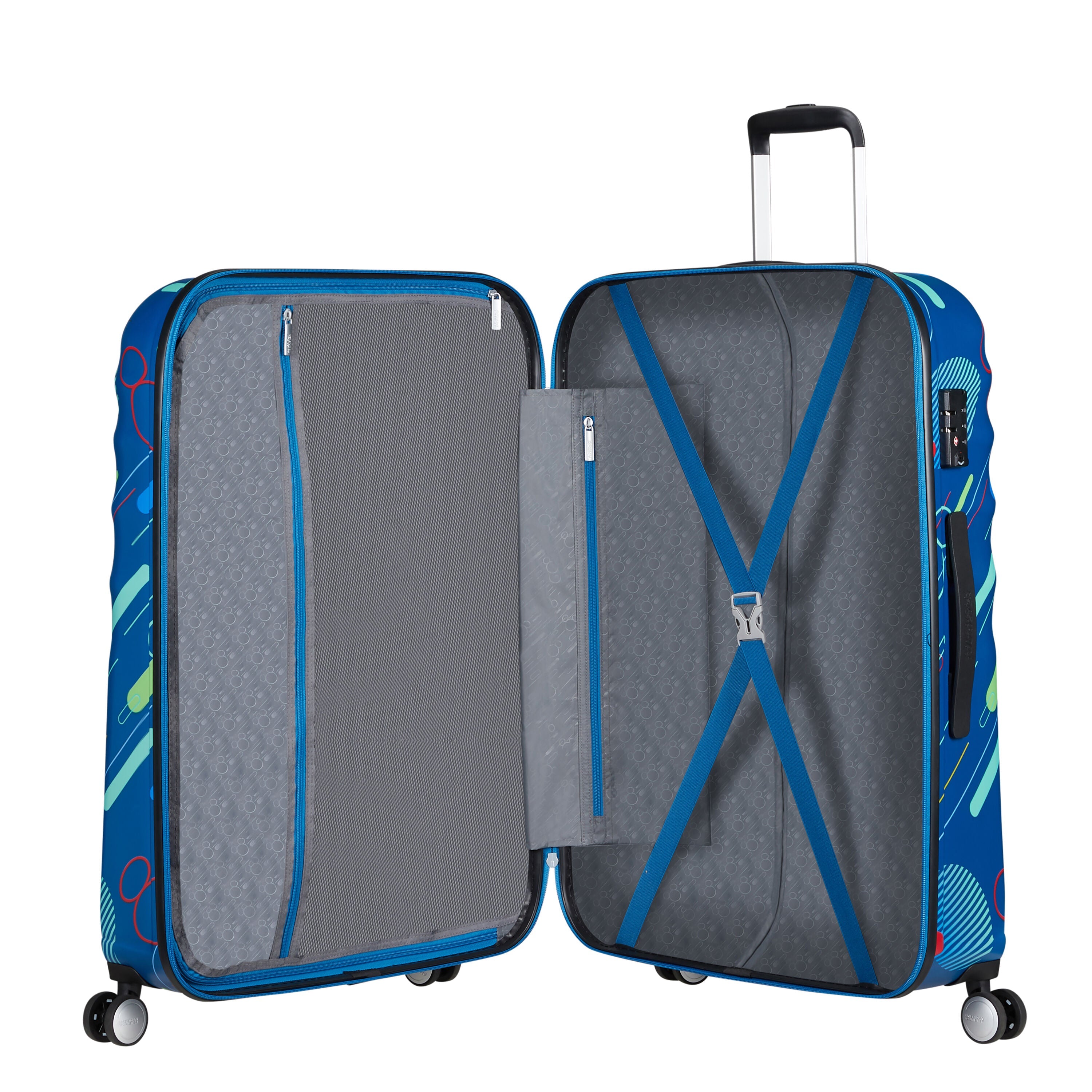 American Tourister Disney Wavebreaker Spinner Large Suitcase - Mickey Future Pop Design | 28