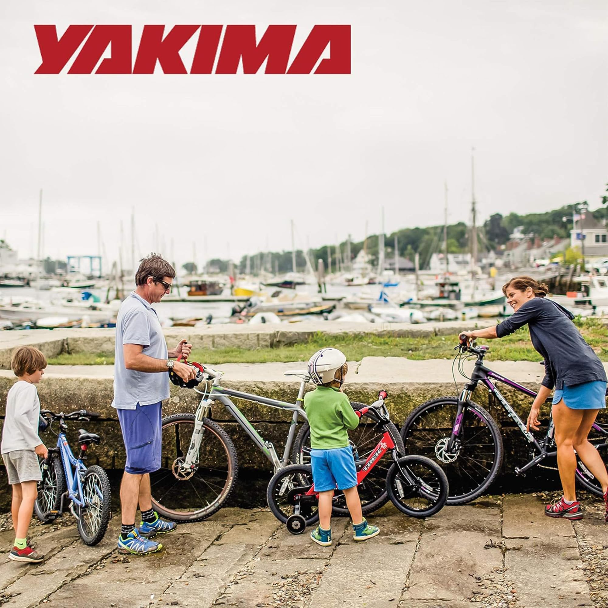 Yakima DoubleDown 4-Bike Hitch Mount Rack - Tilting Bike Carrier for Cars, Trucks & SUVs - Heavy Duty 4-Bike Rack for Road Trips, Mountain Biking & Family Adventures