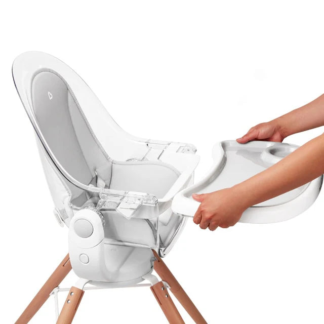 360° Swivel Cloud High Chair with Clear Seat - Adjustable Height & Easy Clean for Babies & Toddlers | Perfect for Dining, Feeding & Playtime at Home