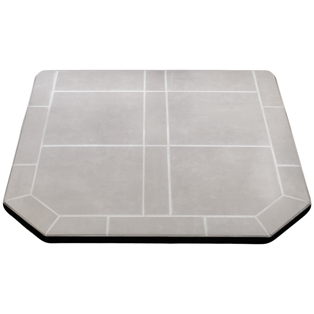 ComfortBilt Flatwall Hearth Pad for Pellet & Wood Stoves - Agate Grey Fireproof Protection Mat - Perfect for Living Room, Basement & Cabin Floor Safety