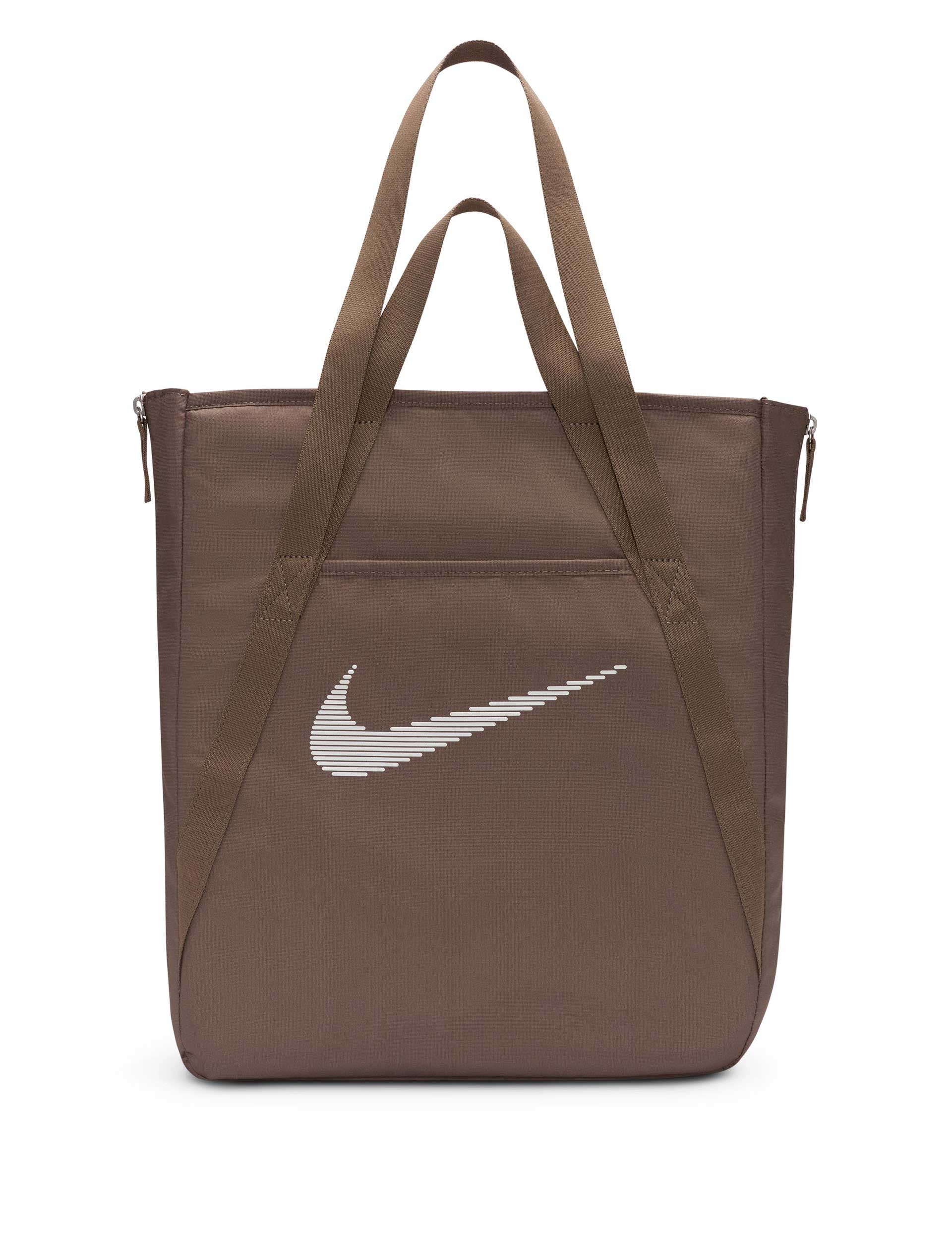 Premium Gym Tote Bag - Mink Brown & White Color - Perfect for Workouts, Yoga, Travel & Beach Essentials