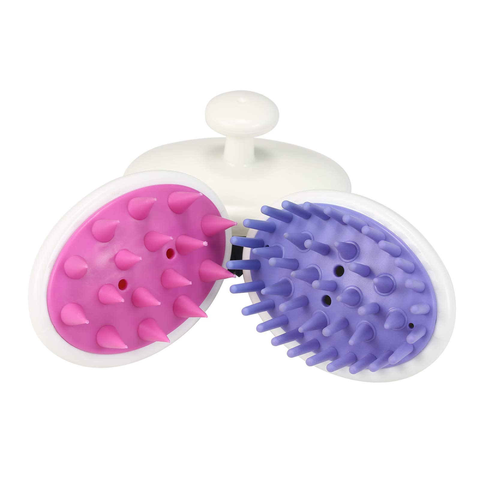 EXCLUZO Shampoo Brush - Scalp Massager & Hair Washing Comb for Body, Pets & Shower - Gentle Bath Brush for Relaxing Head Massage & Deep Cleaning (Great for Home, Spa & Pet Grooming)