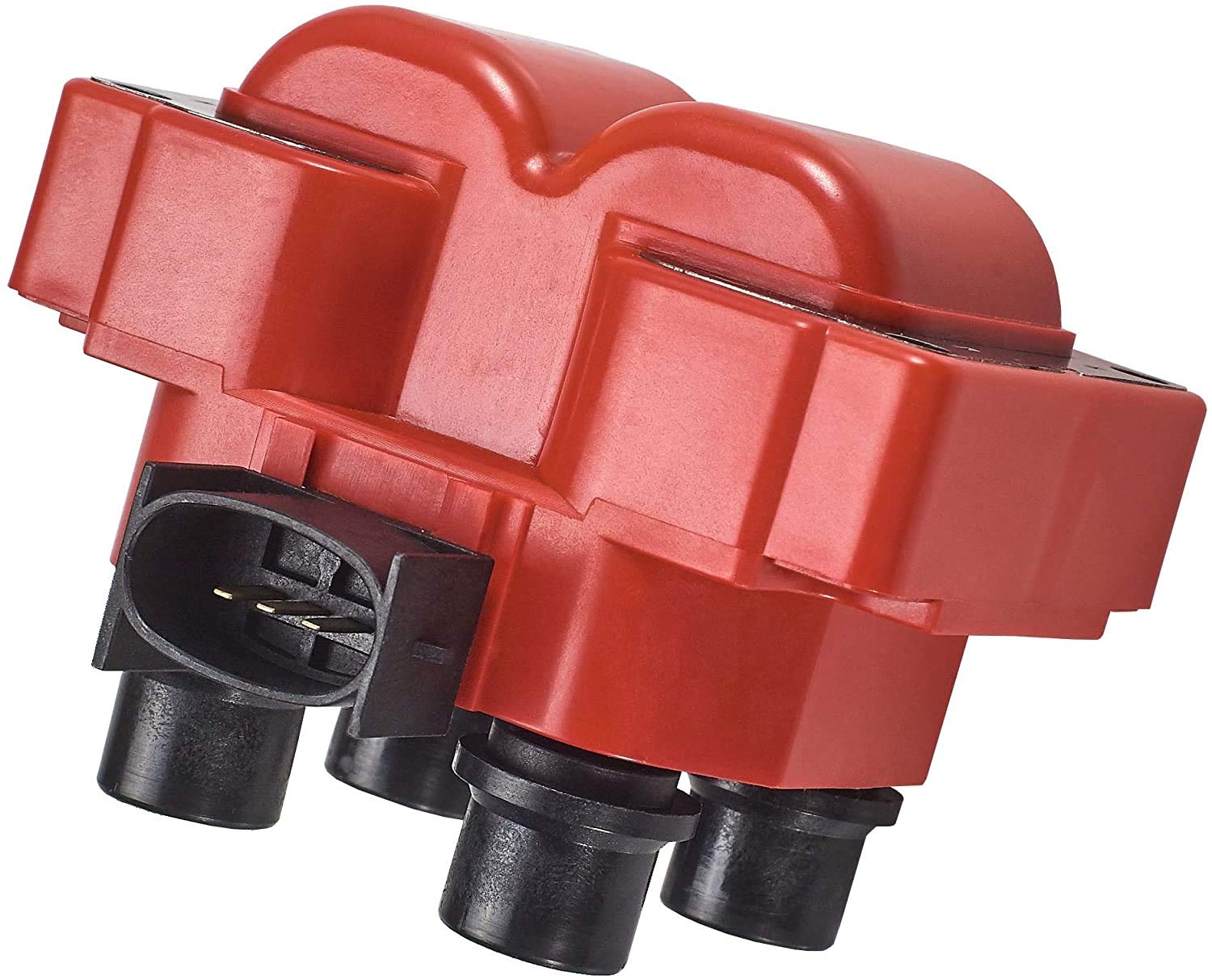 ENA Set of 2 High Performance Ignition Coils with 8 Platinum Spark Plugs & Wires - Compatible with Ford F-150 (1997-1999), Lincoln Town Car (1996-1997) 4.6L V8 - Replacement for FD487 - Improves Engine Power & Fuel Efficiency for Smooth Driving