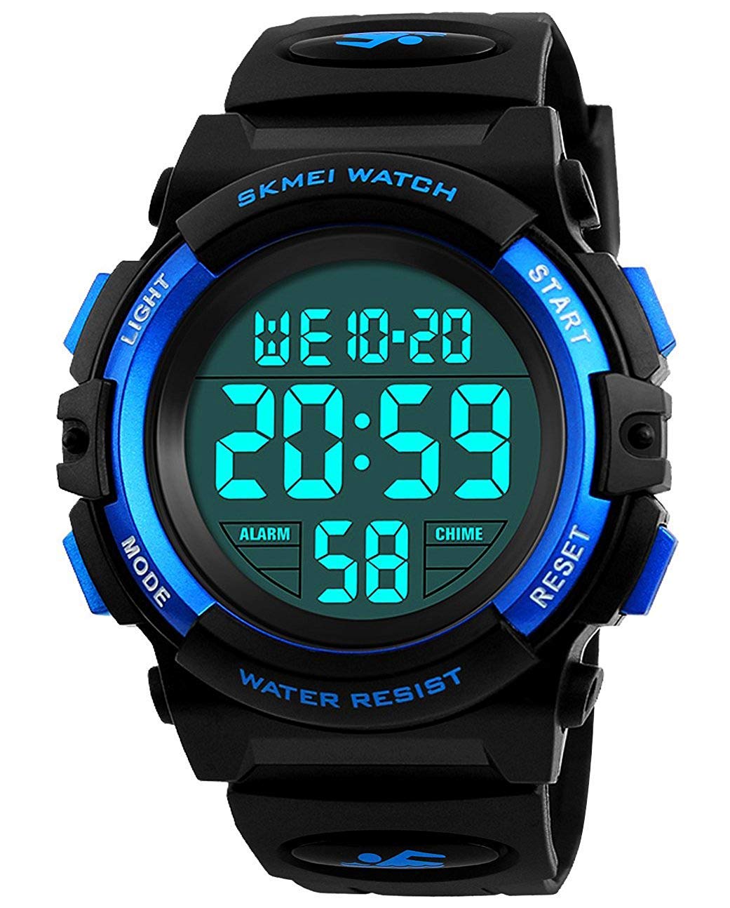 **Cofuo Kids Digital Sports Watch for Boys & Girls - Waterproof Analog Quartz Watch with 7 Color LED, Alarm, Stopwatch & Luminous Silicone Band - Perfect for School, Swimming & Outdoor Activities**