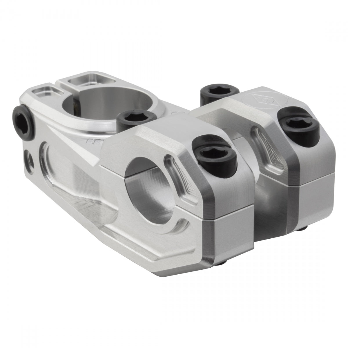 Alienation Vault Stem Bar Clamp 22.2mm 53mm 0 Degree Silver Aluminum BMX Bike Handlebar Clamp - Perfect for BMX Racing, Street Riding & Bike Upgrades